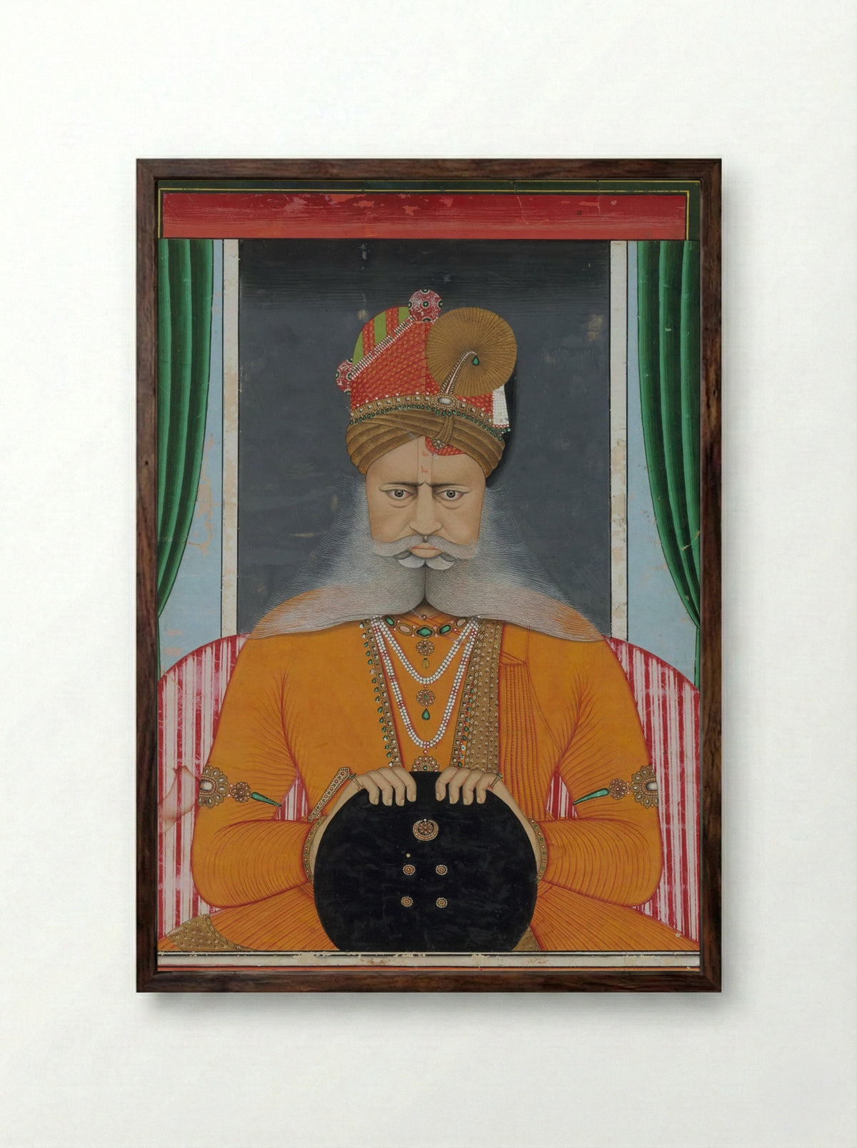 Maharaja Sardar Singh of Bikaner - Chotu - Framed Print Dark Wood