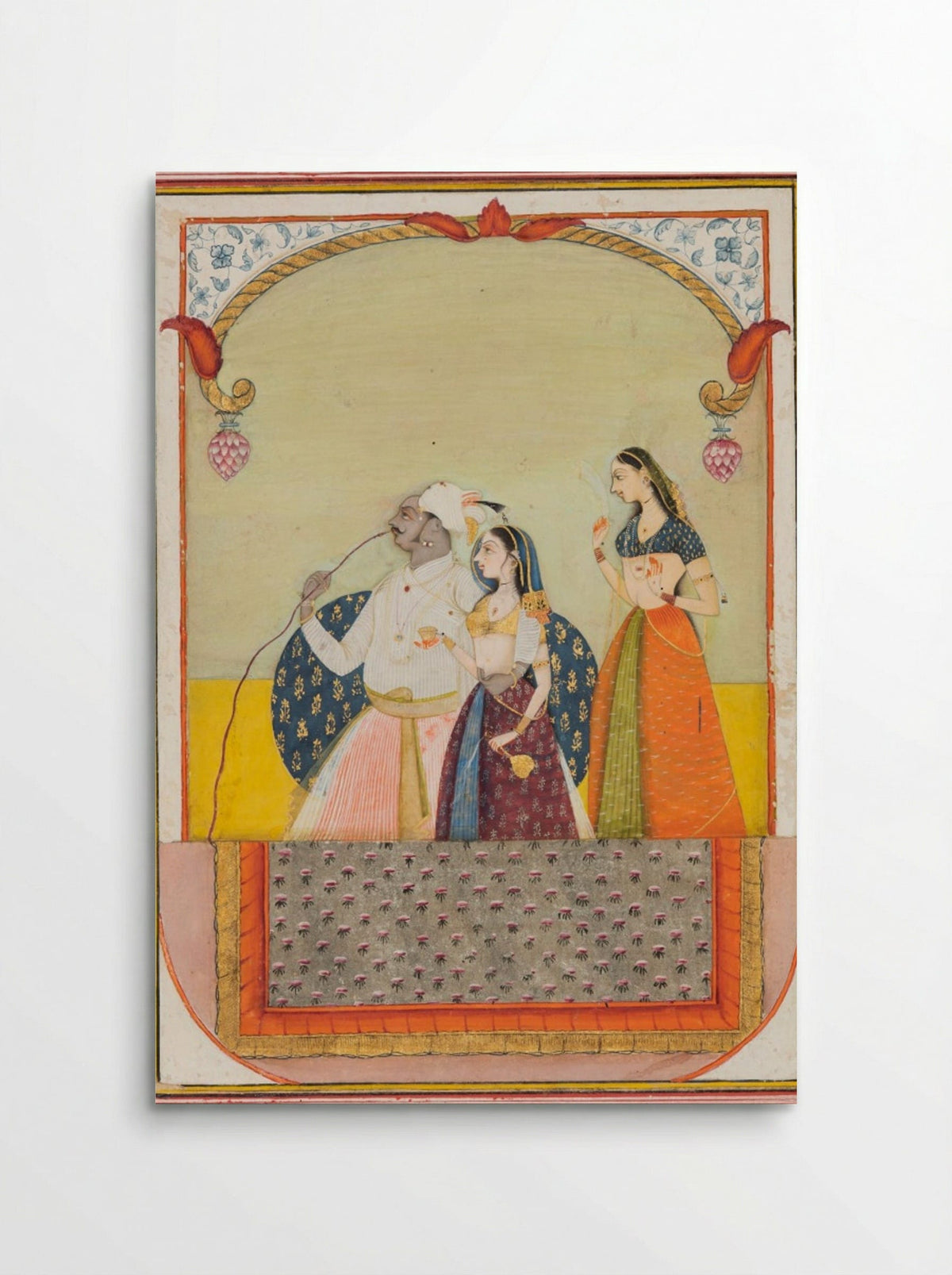 Maharaja Shri Anand Singh-ji and His Consort - Ustad Murad - Poster