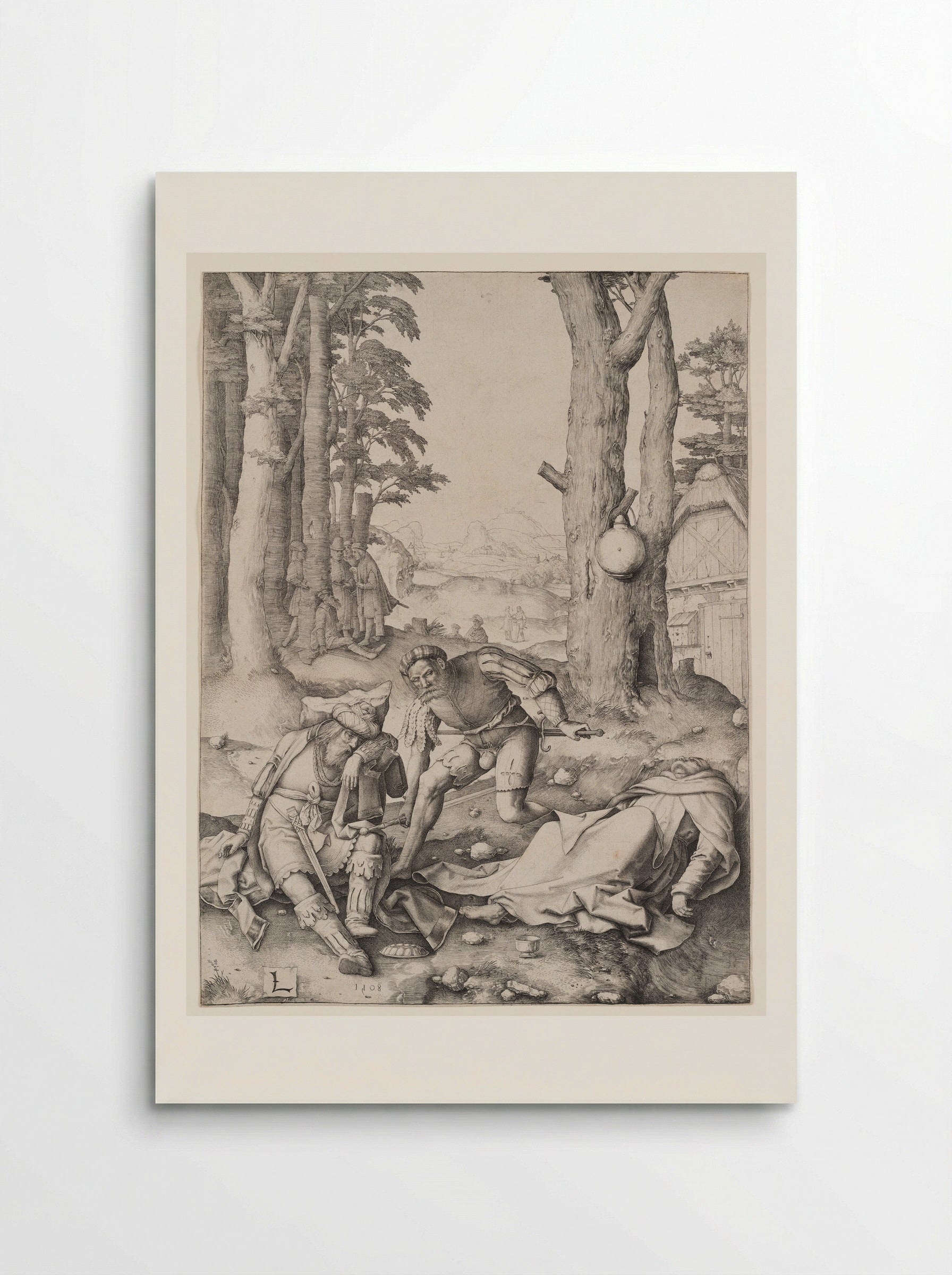 Mahomet and the Monk Sergius - Lucas van Leyden - Poster