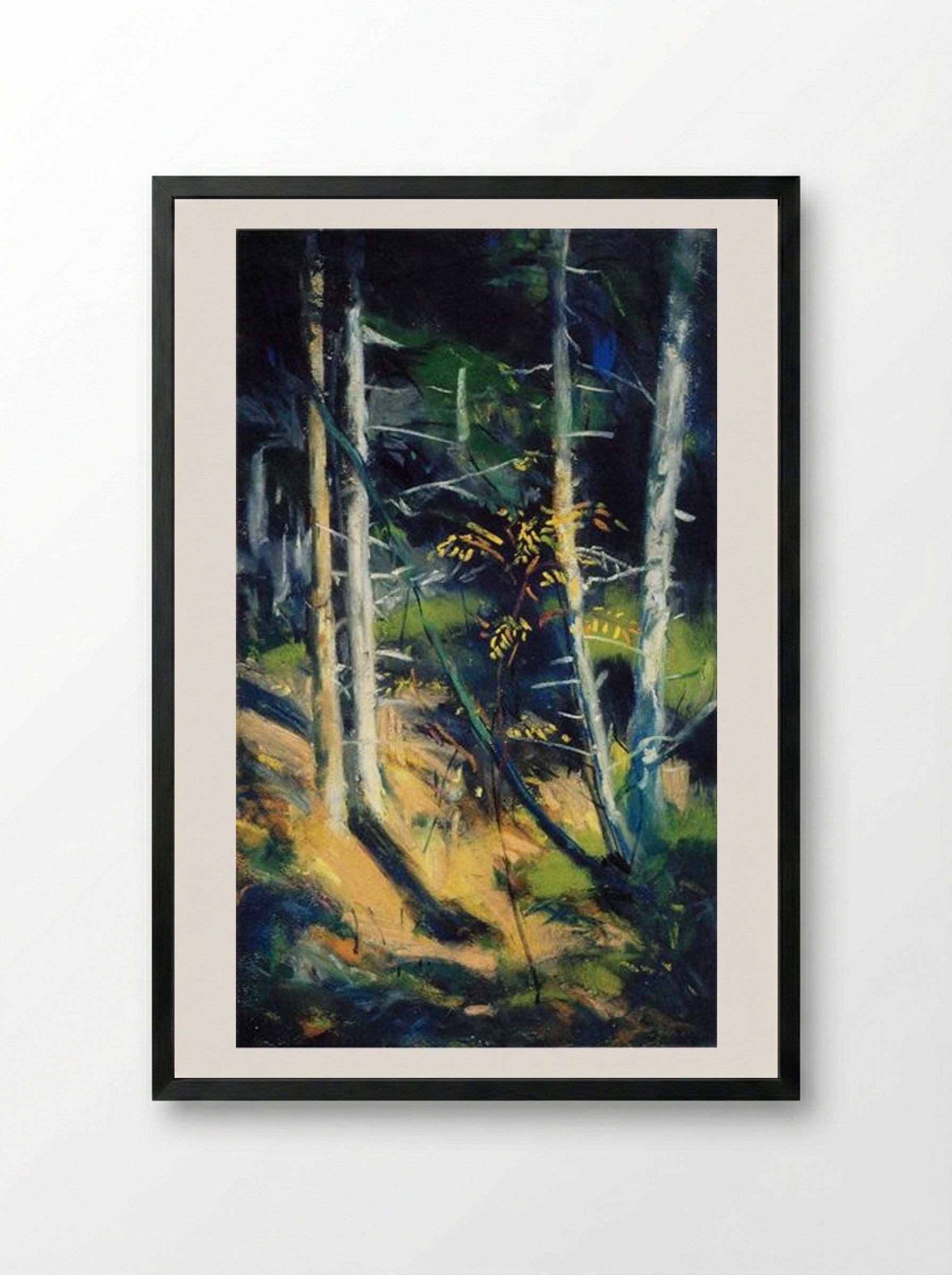 Maine Landscape - Robert Henri - Framed Print Black