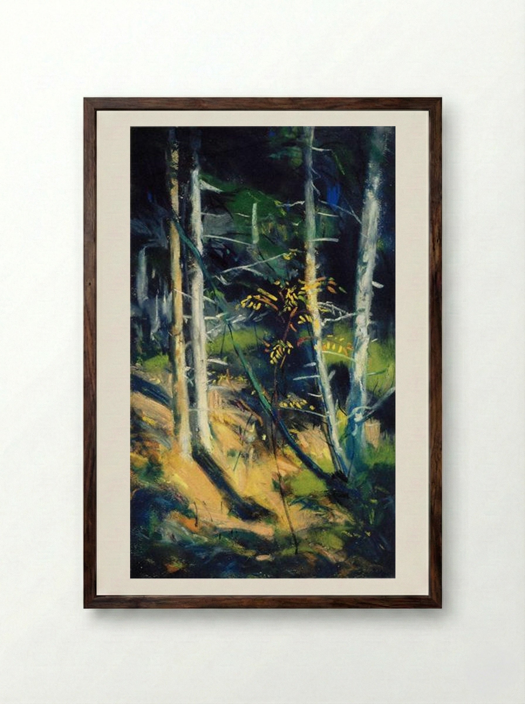 Maine Landscape - Robert Henri - Framed Print Dark Wood