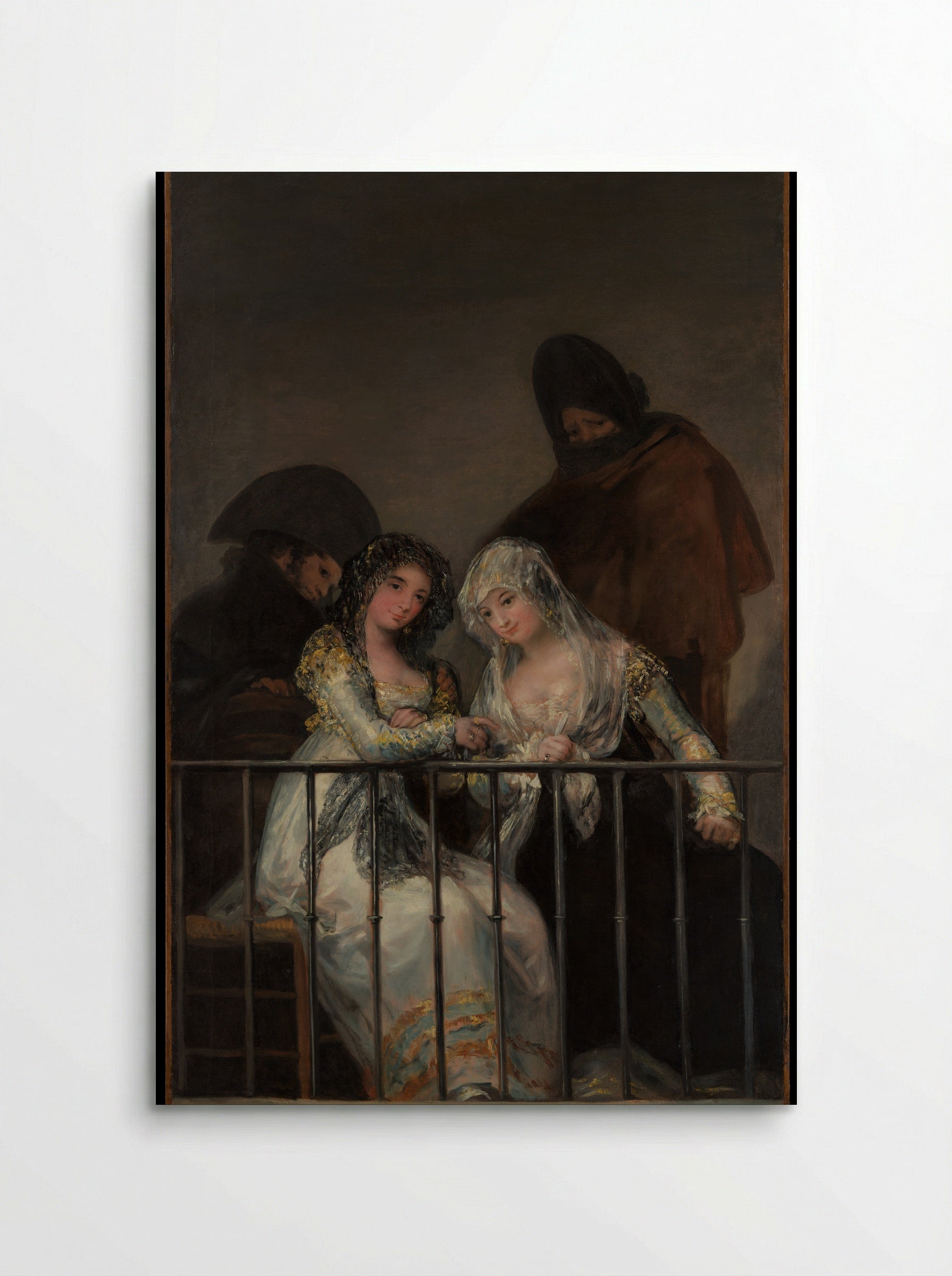 Majas on a Balcony - Francisco de Goya y Lucientes - Poster