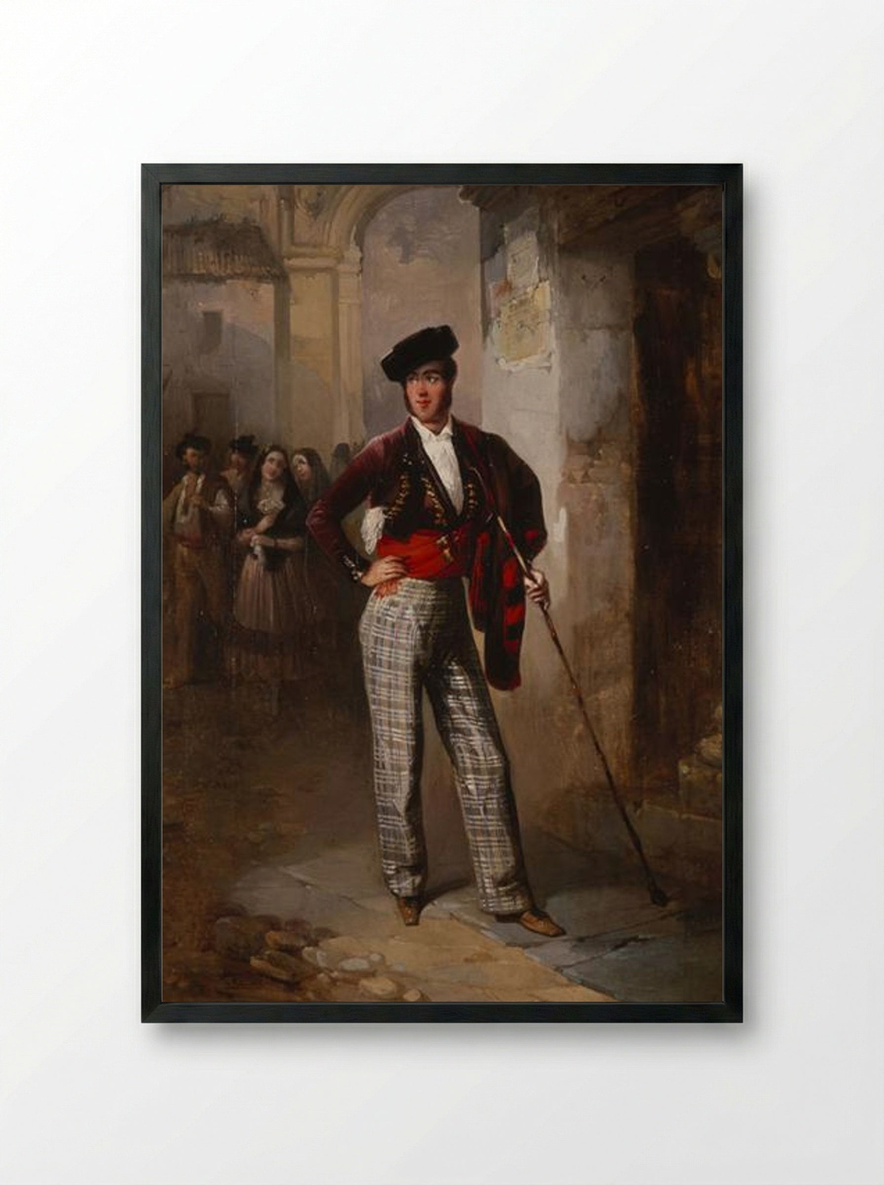 Majo - Manuel Rodríguez de Guzmán - Framed Print Black