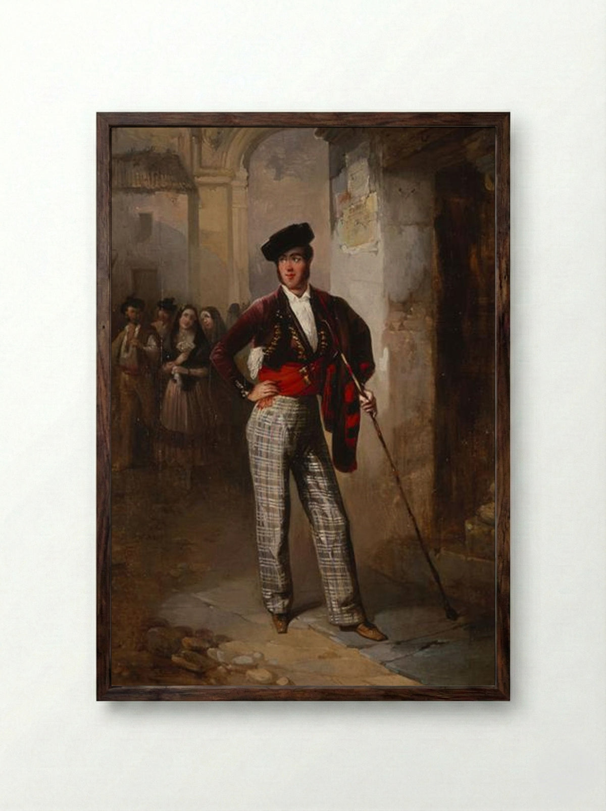 Majo - Manuel Rodríguez de Guzmán - Framed Print Dark Wood
