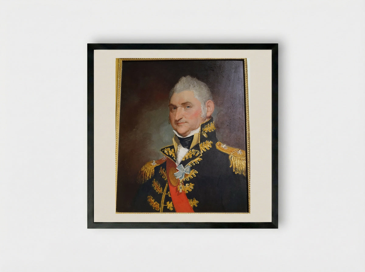 Major-General Henry Dearborn - Gilbert Stuart - Framed Print Black