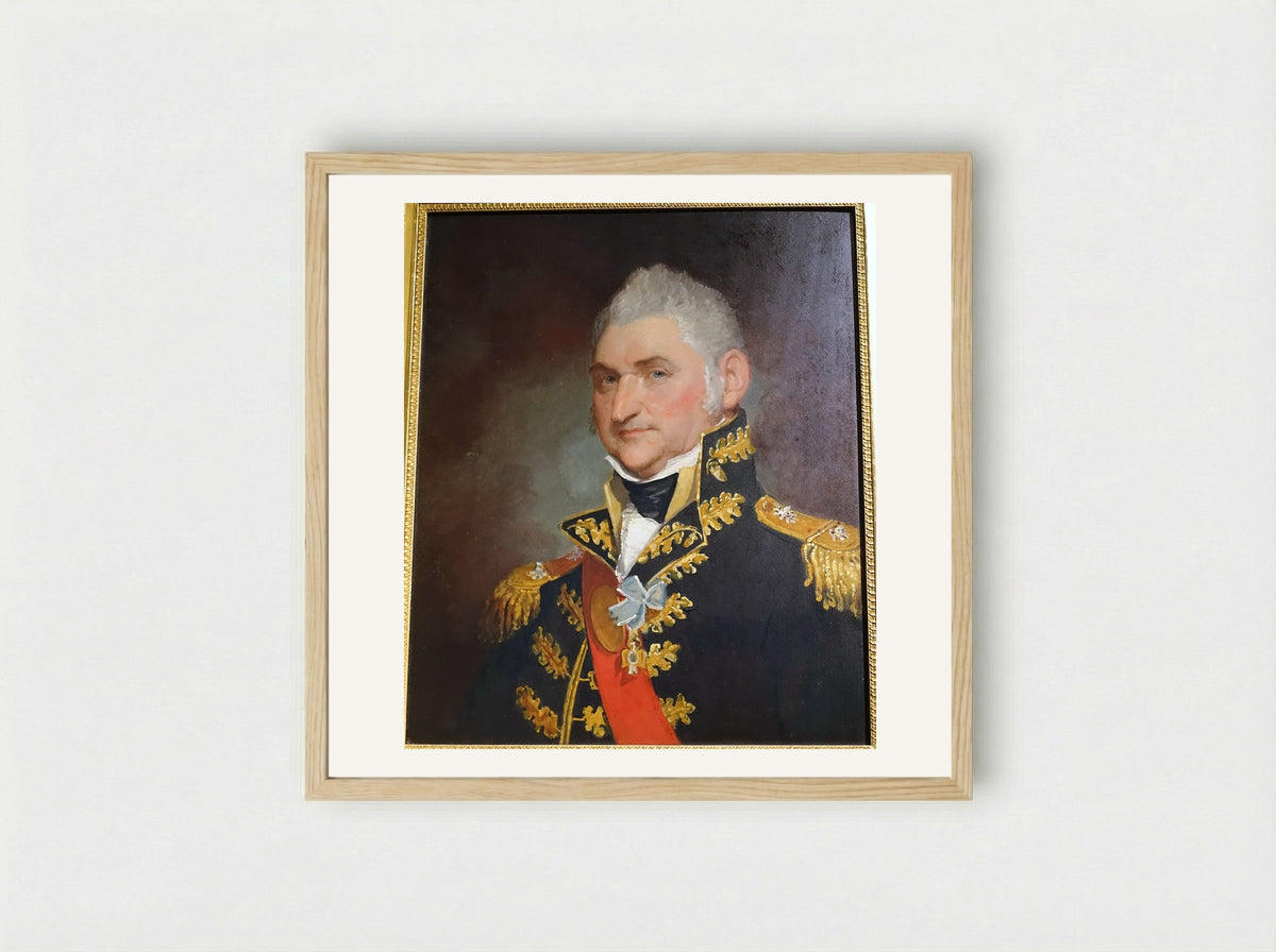 Major-General Henry Dearborn - Gilbert Stuart - Framed Print Wood