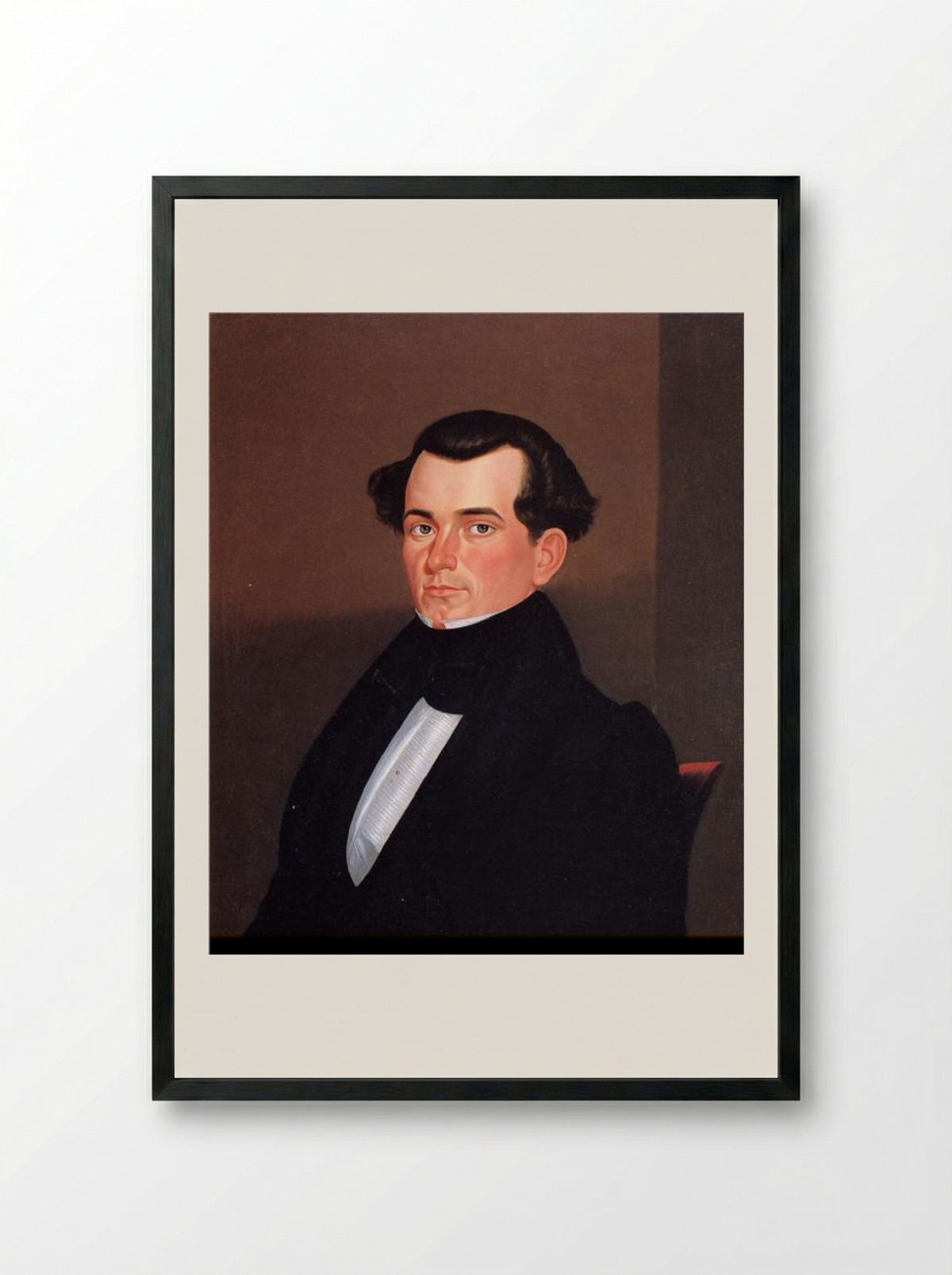 Major James Sidney Rollins - George Caleb Bingham - Framed Print Black