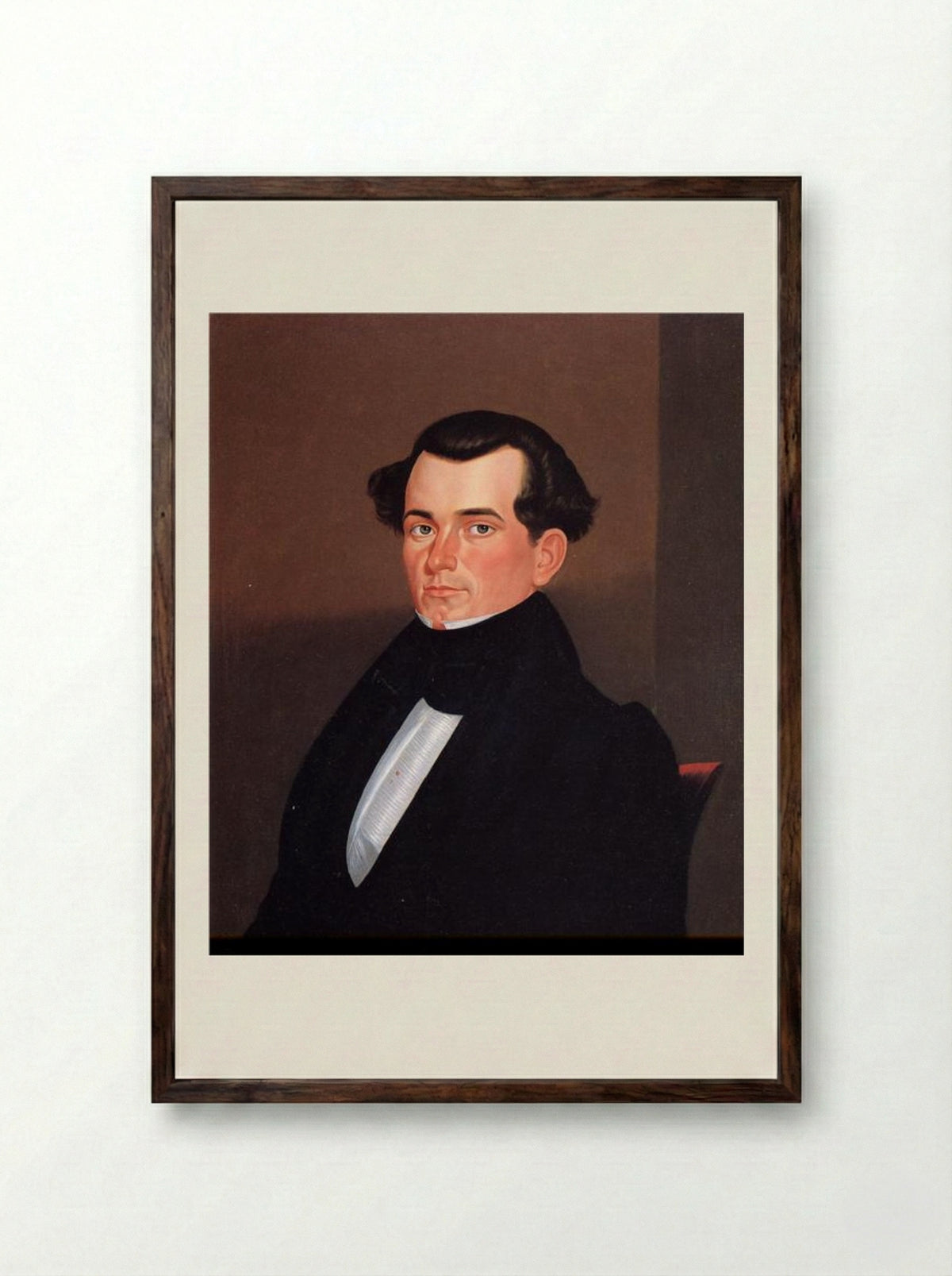 Major James Sidney Rollins - George Caleb Bingham - Framed Print Dark Wood