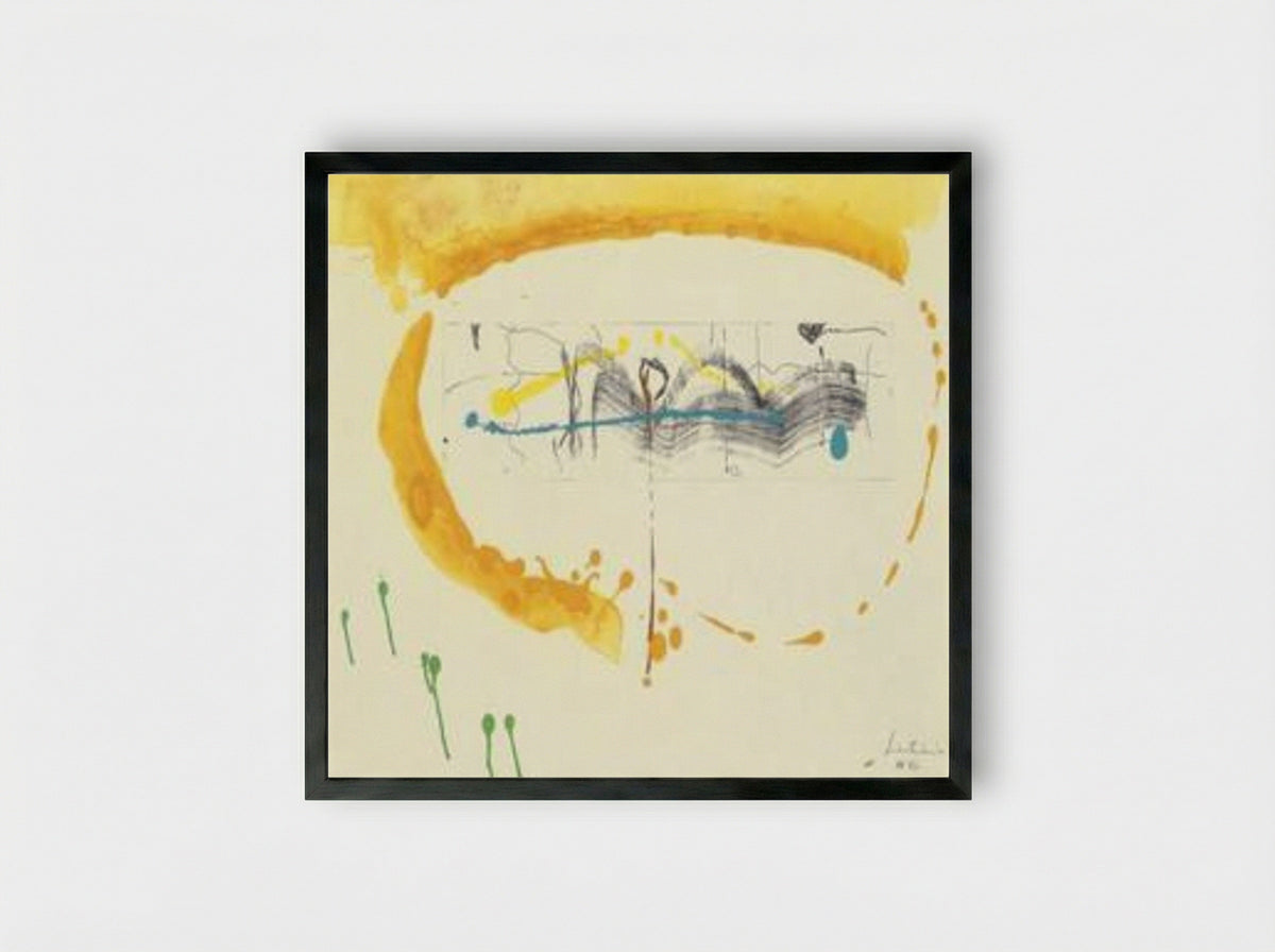 Making Music - Helen Frankenthaler - Framed Print Black