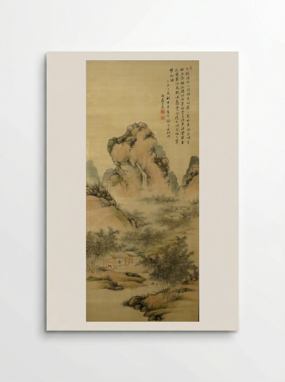 Making Sencha by a Bamboo Grove and Stream - Nukina Kaioku - Poster