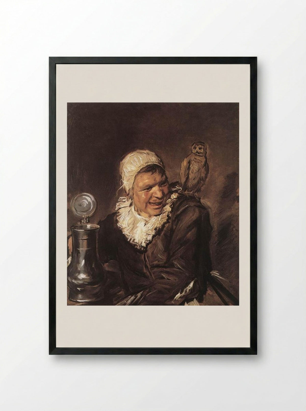 Malle Babbe - Frans Hals - Framed Print Black
