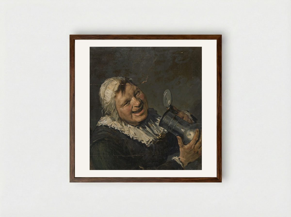 Malle Babbe - Han van Meegeren - Framed Print Dark Wood