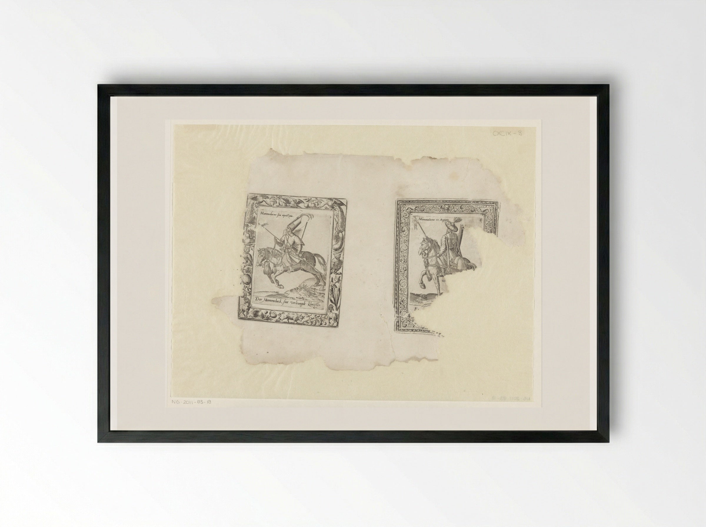 Mammeluk - Abraham de Bruyn - Framed Print Black