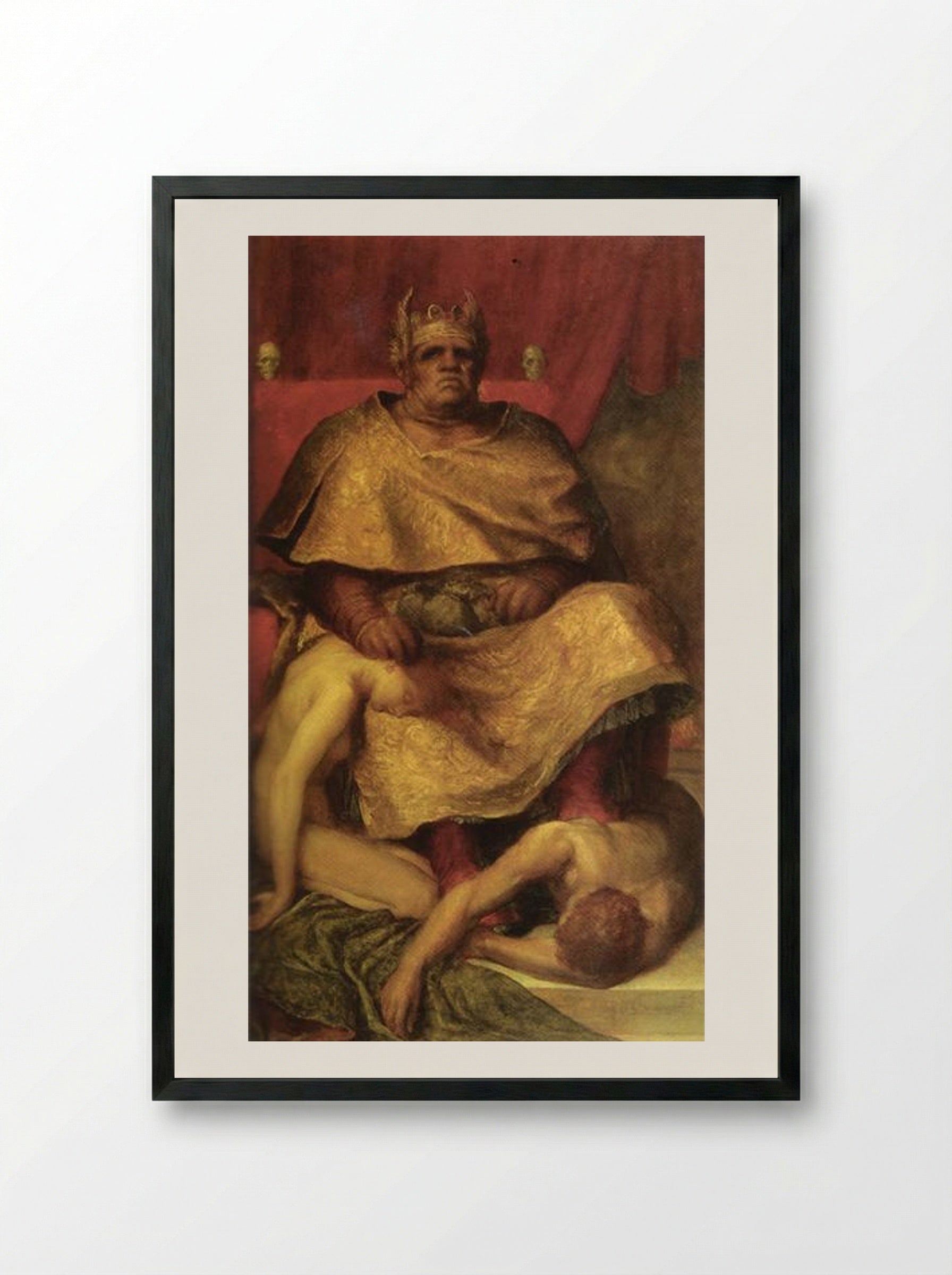 Mammon - George Frederick Watts - Framed Print Black