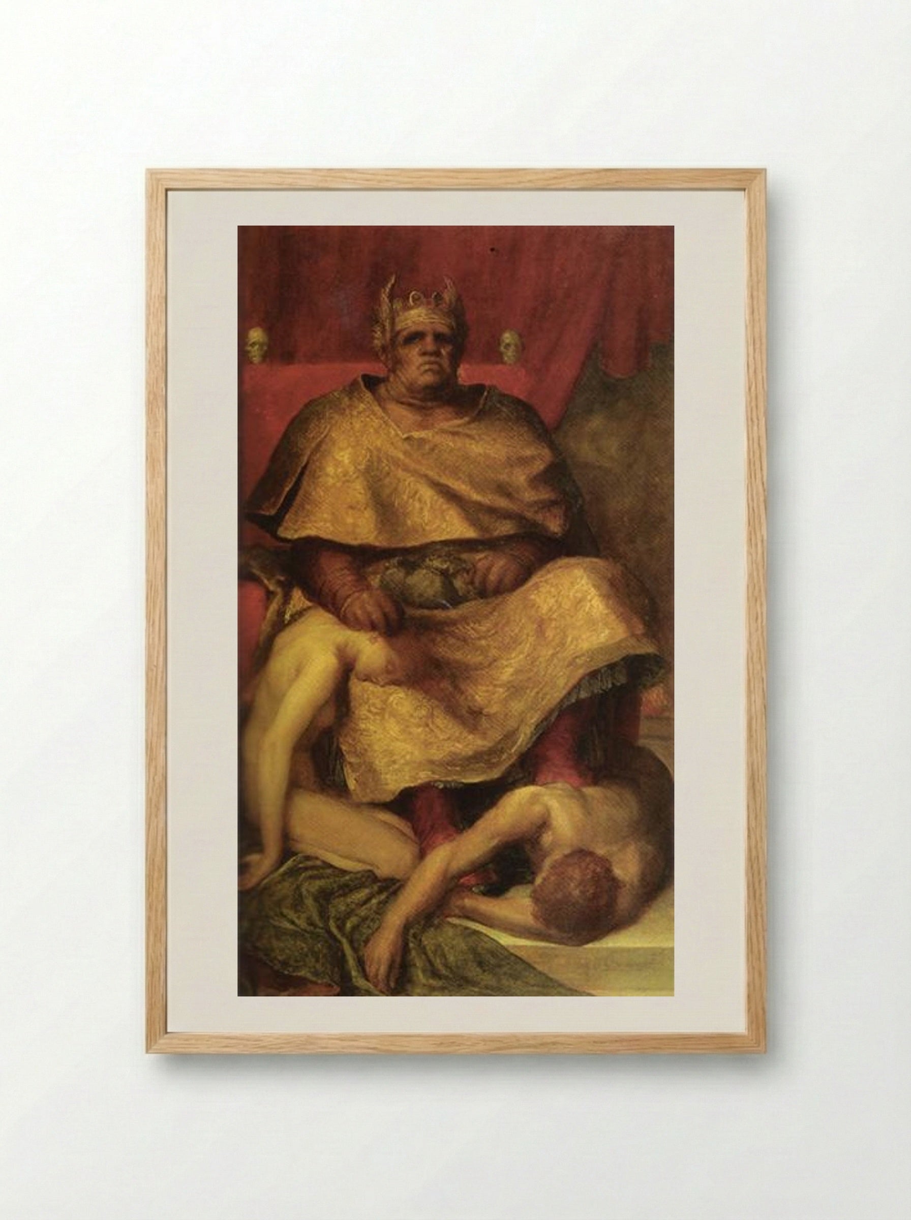 Mammon - George Frederick Watts - Framed Print Wood