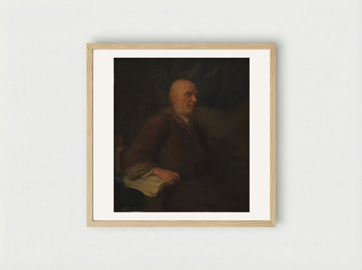 Man (Balthasar Denner) - Balthasar Denner - Framed Print Wood