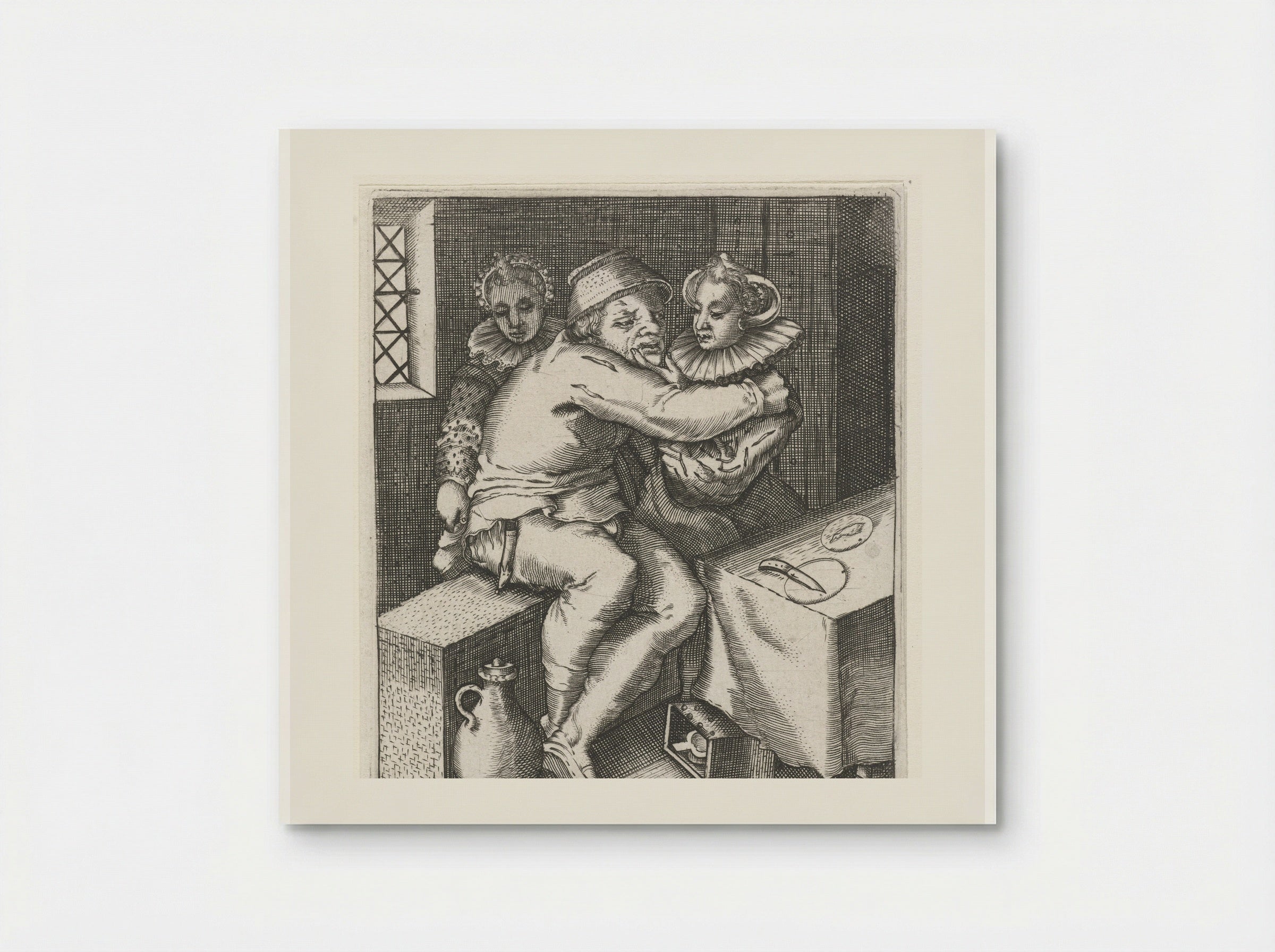 Man Robbed in a Brothel - Johann Theodor de Bry - Poster