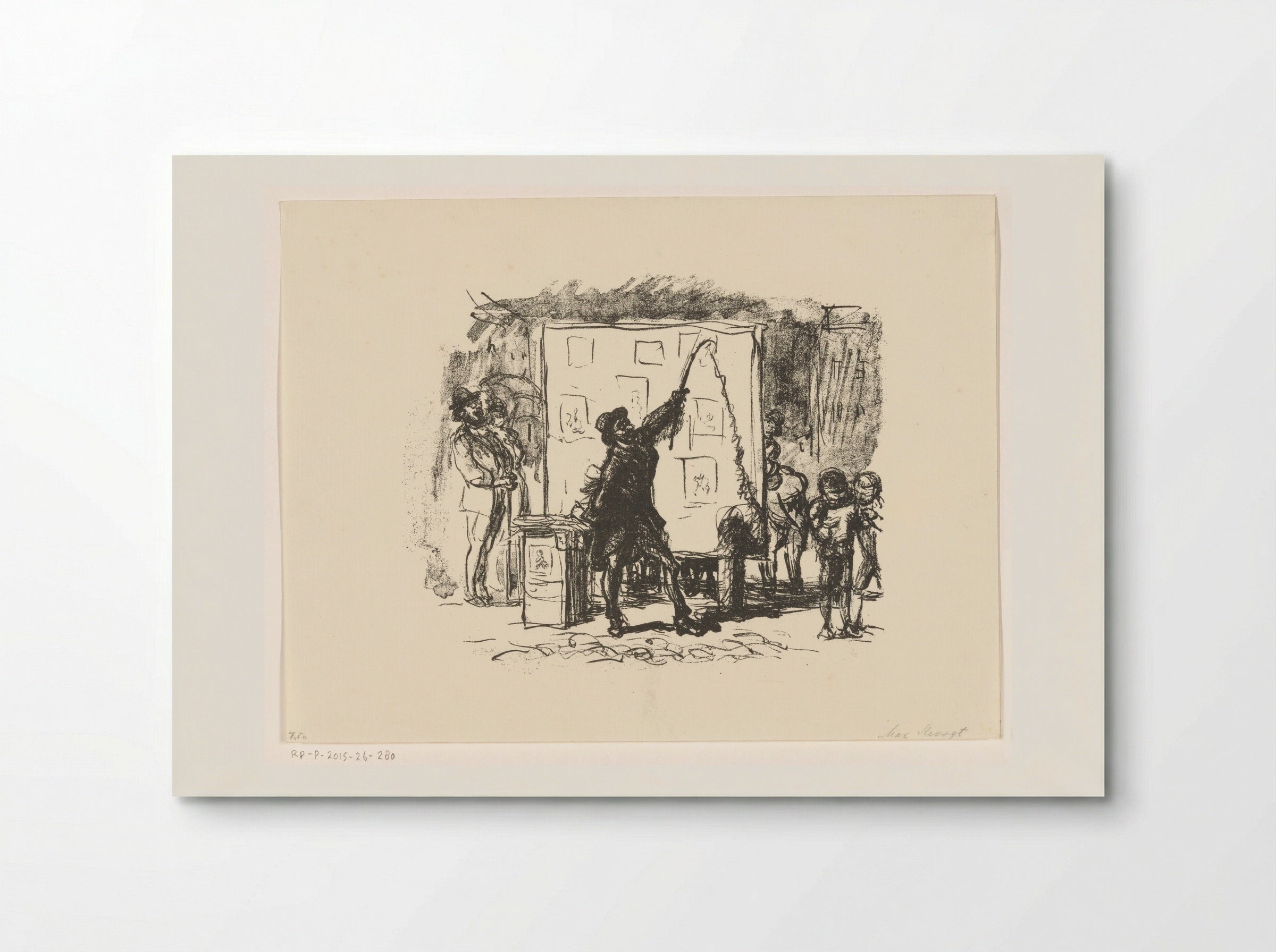 Man Showing Prints at a Market - Max Slevogt - Poster