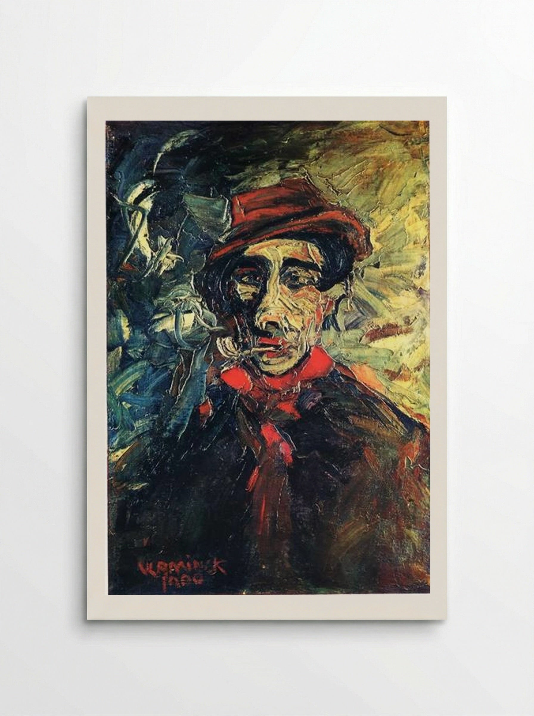 Man Smoking a Pipe - Maurice de Vlaminck - Poster