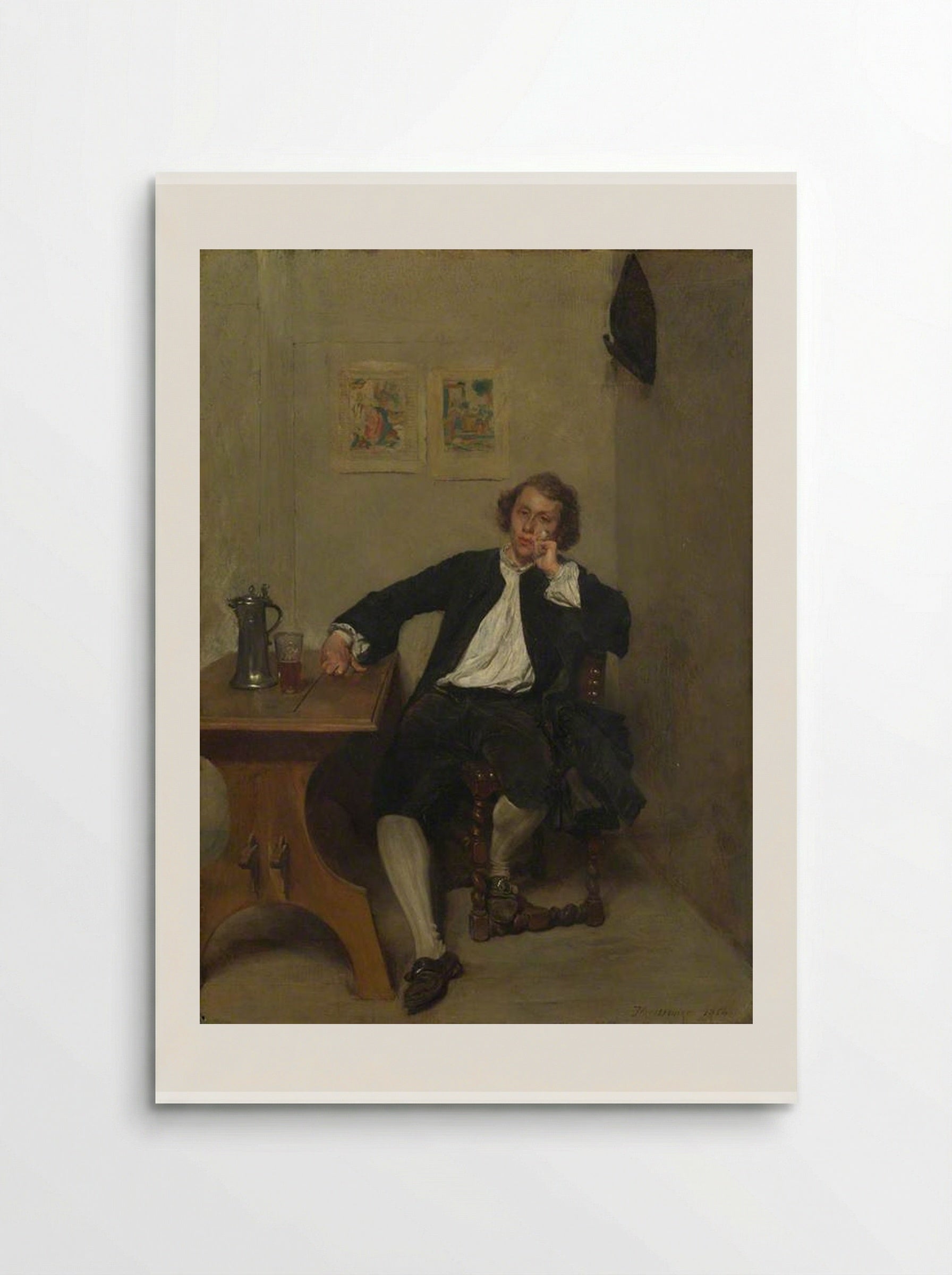 Man Smoking - Ernest Meissonier - Poster
