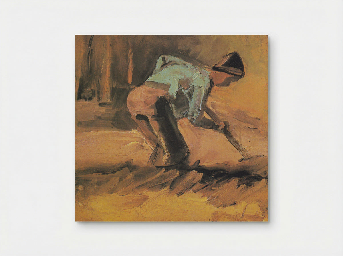 Man Stooping with Stick or Spade - Vincent van Gogh - Poster