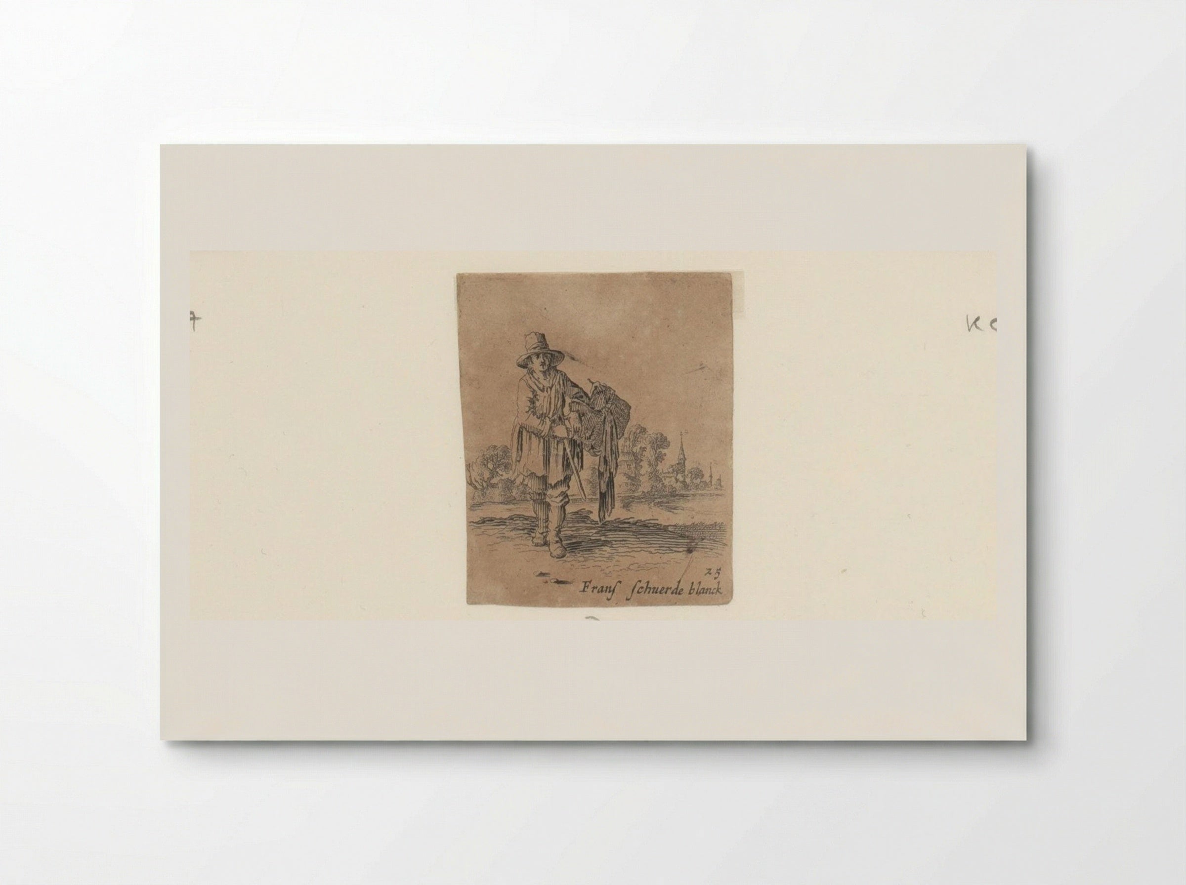 Man bij een rivier - Gillis van Scheyndel (I) - Poster
