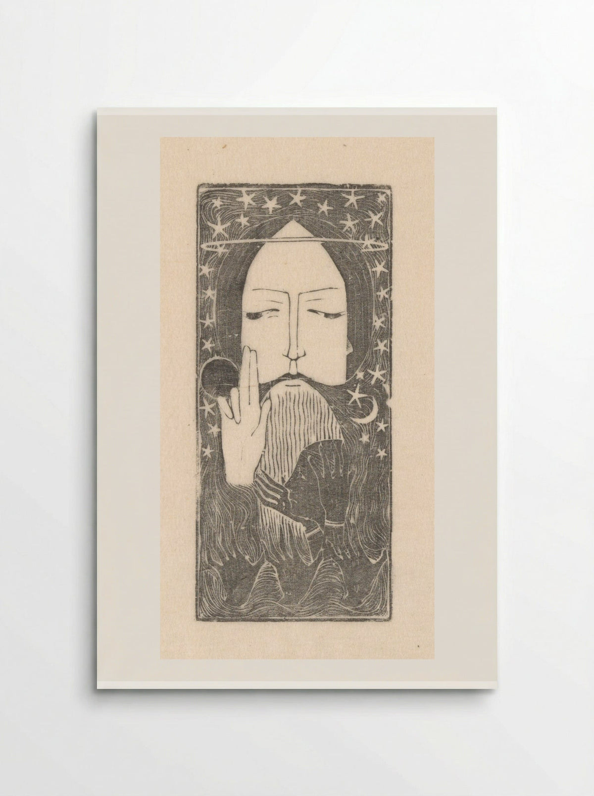 Man die met twee vingers gebaart - Karel Petrus Cornelis de Bazel - Poster