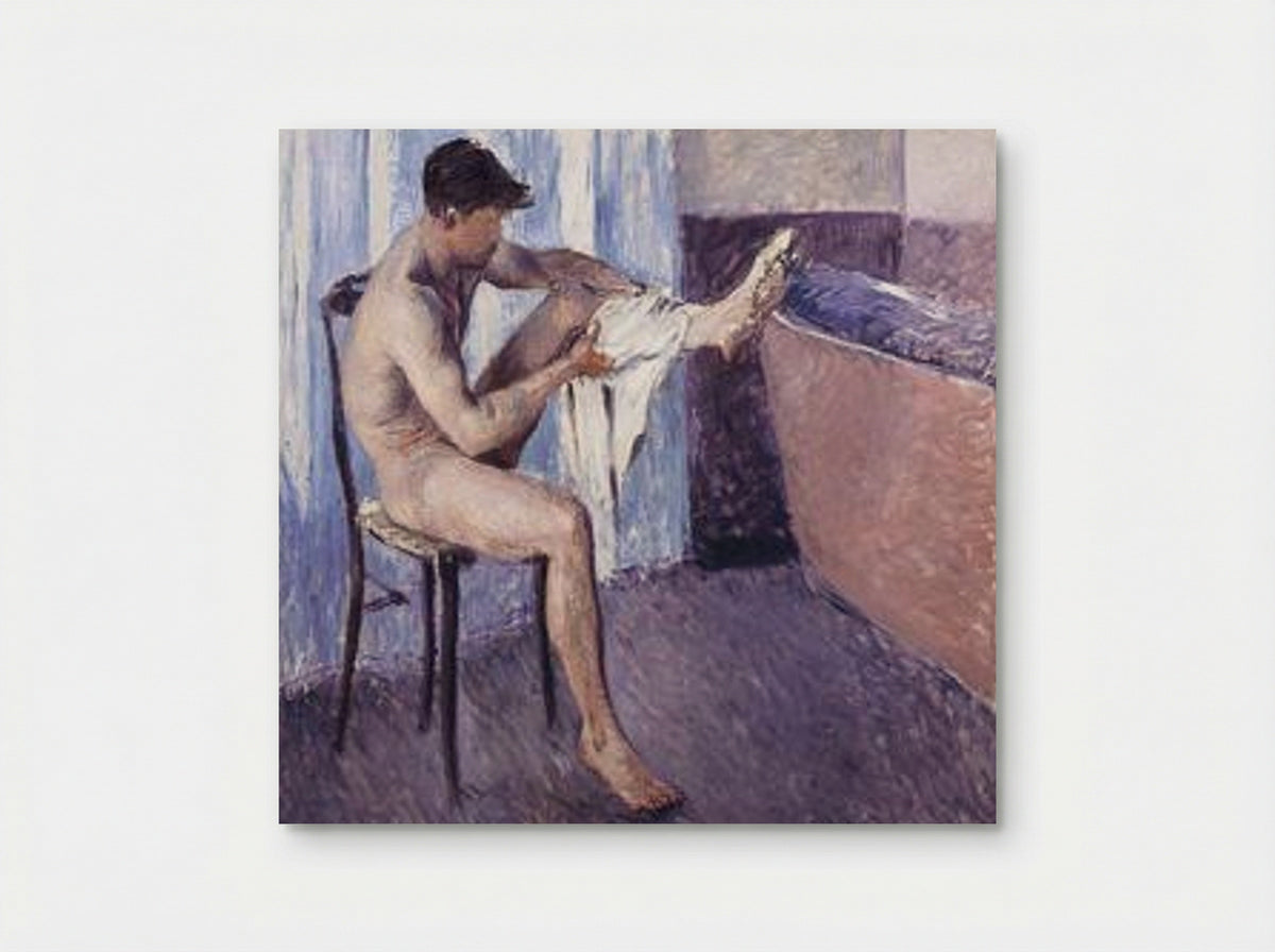 Man drying his leg - Gustave Caillebotte - Poster