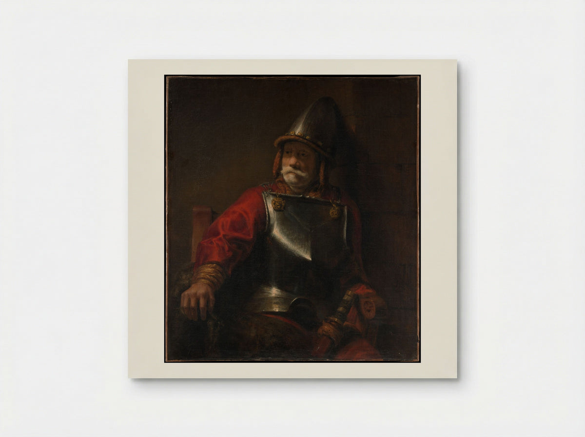Man in Armor (Mars?) - Rembrandt van Rijn - Poster