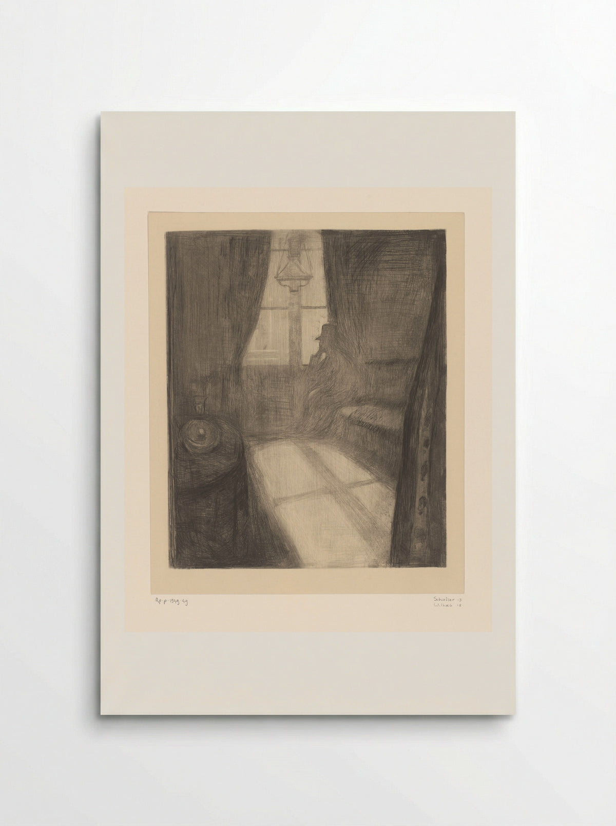 Man in an Interior Sitting by the Window - Edvard Munch - Poster