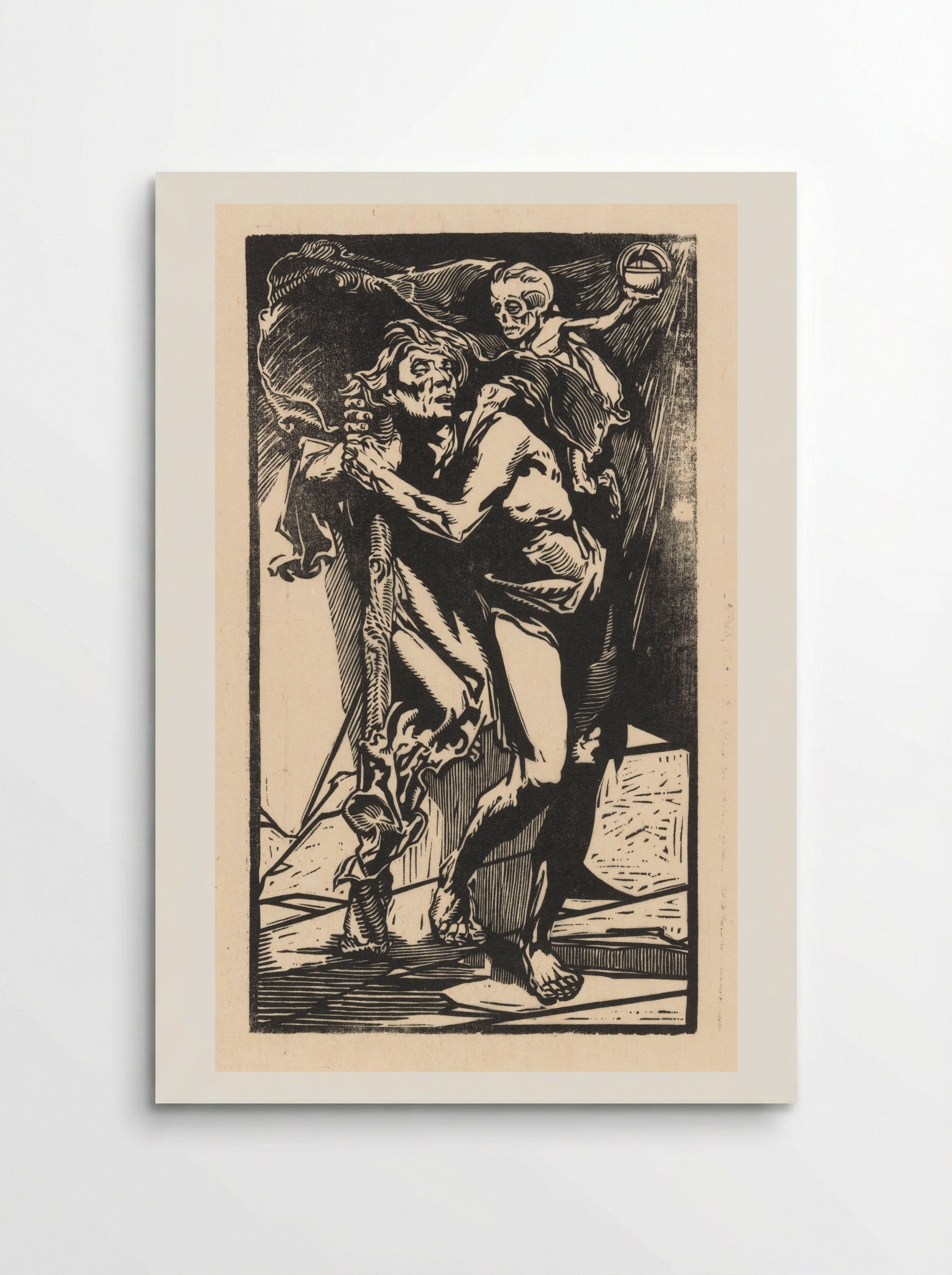 Man met de Dood op zijn rug - Johannes Josephus Aarts - Poster