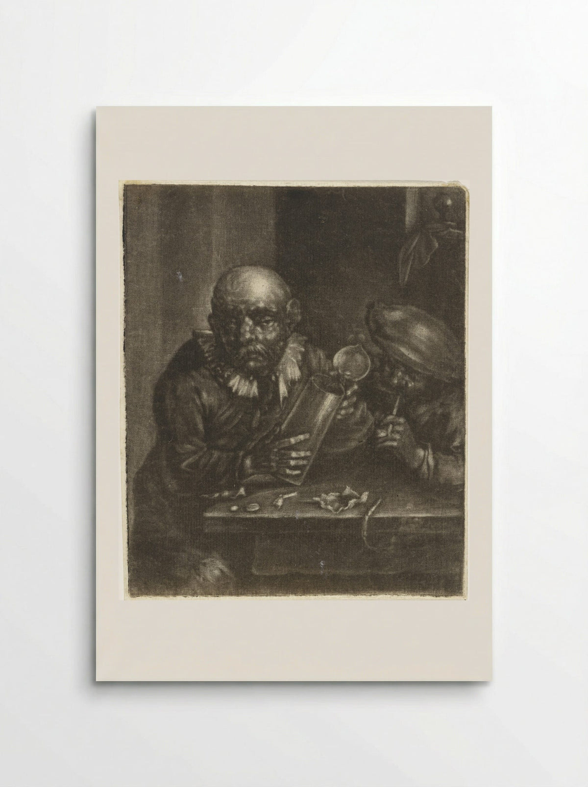 Man met een bierkan en een roker - Marcellus Laroon - Poster