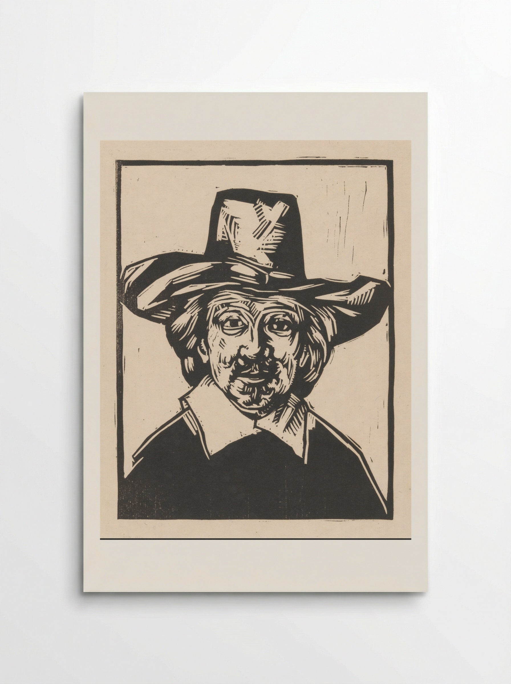 Man met hoed - Henri Jonas - Poster