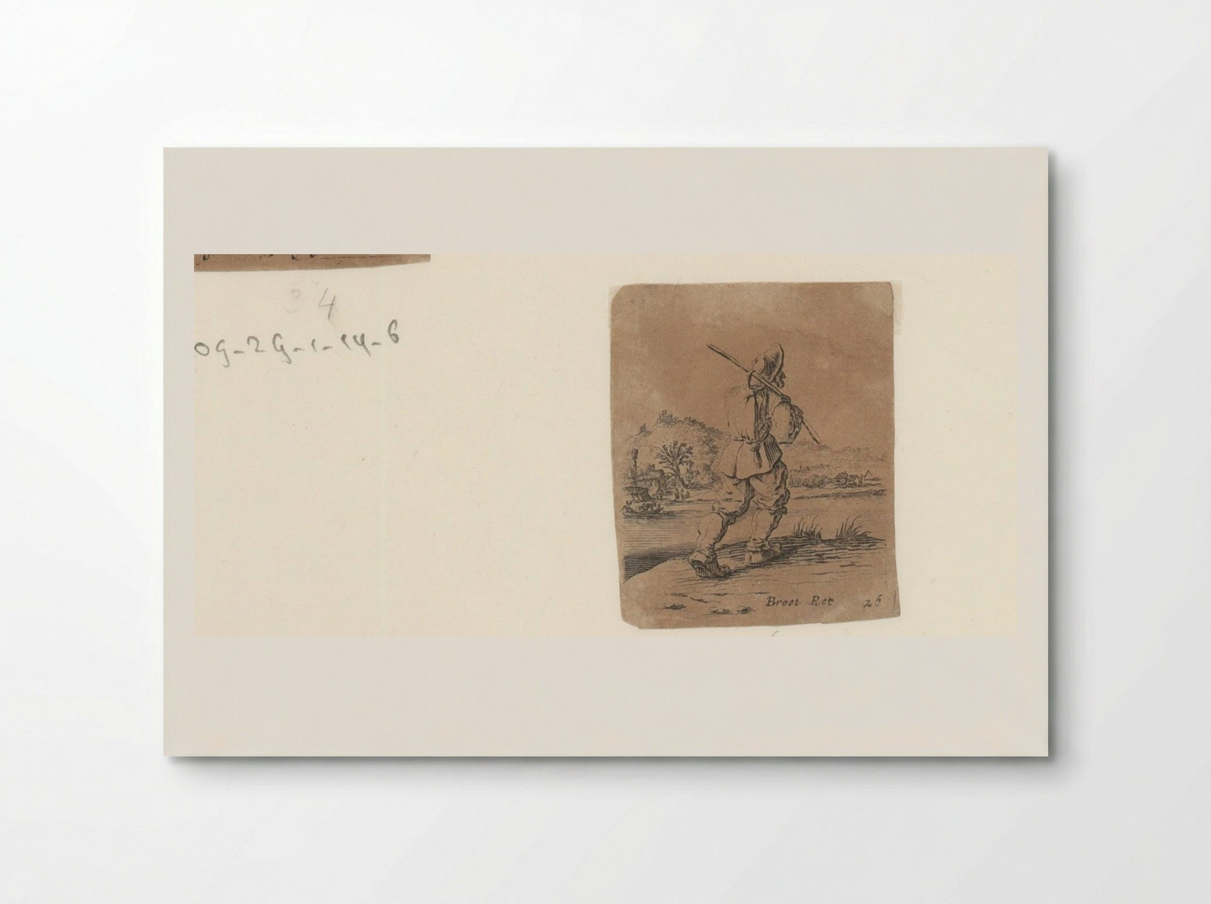Man met knapzak - Gillis van Scheyndel (I) - Poster