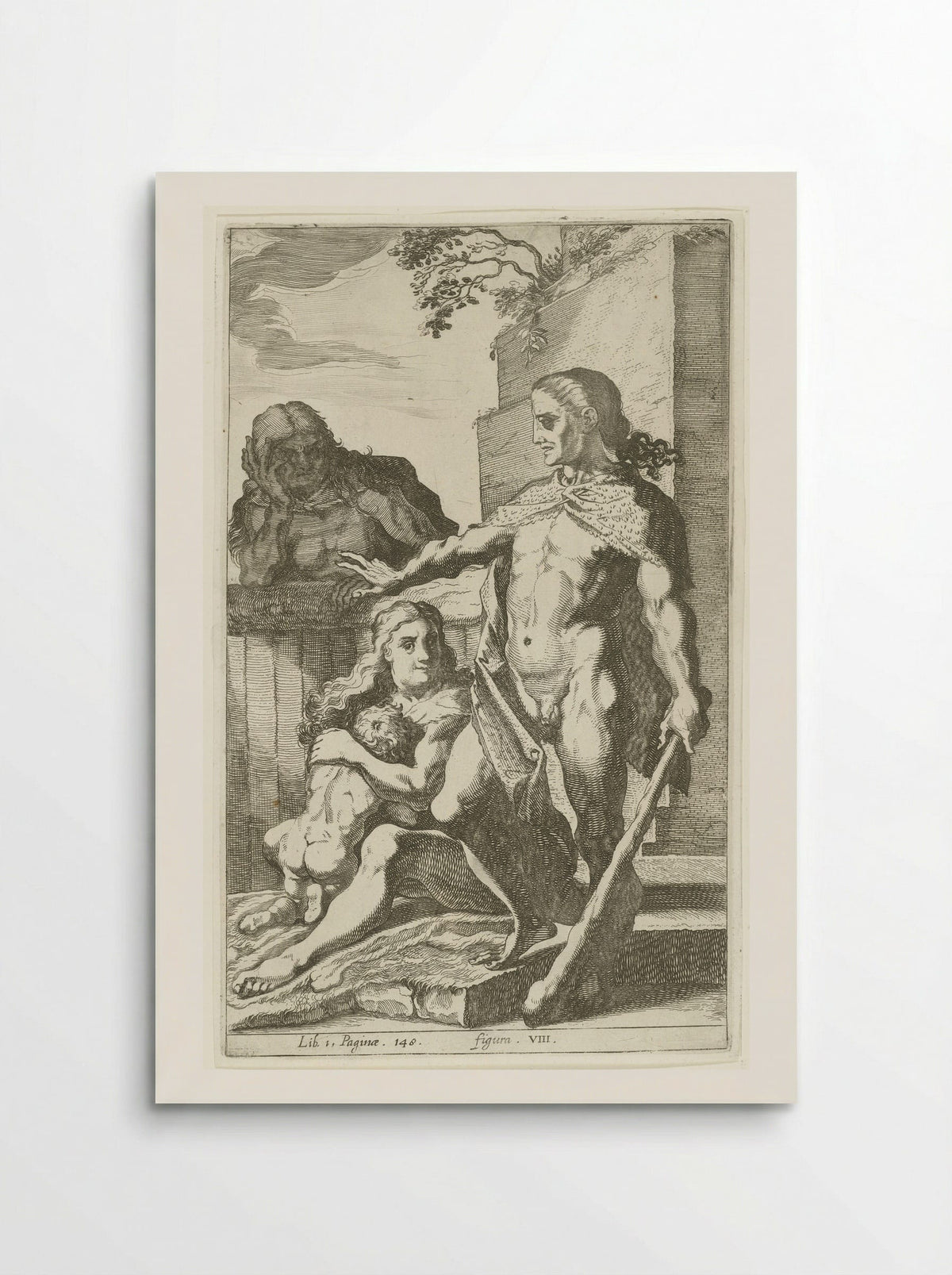 Man met knots (Man with a Club) - Simon Frisius - Poster
