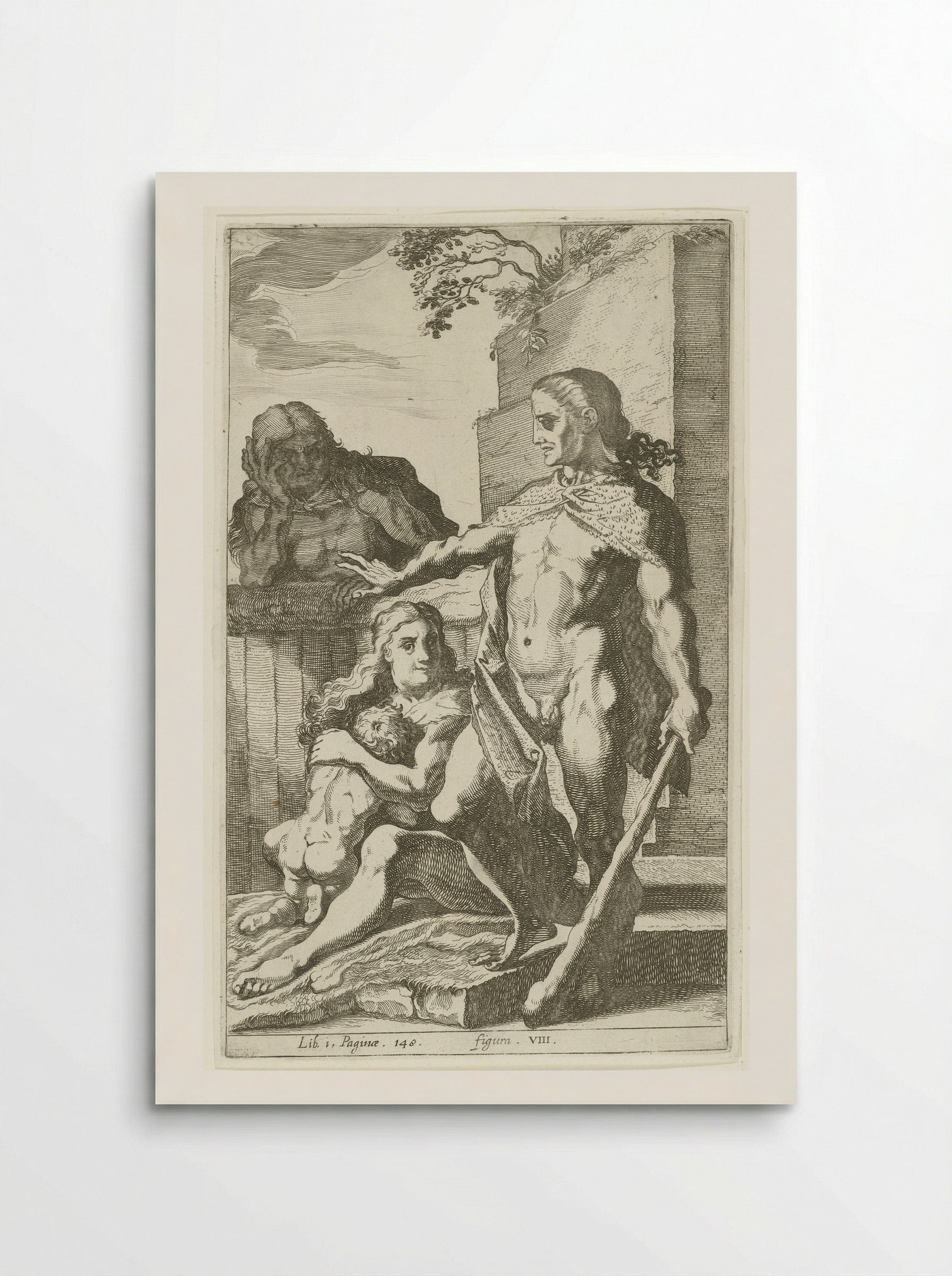 Man met knots (Man with a Club) - Simon Frisius - Poster