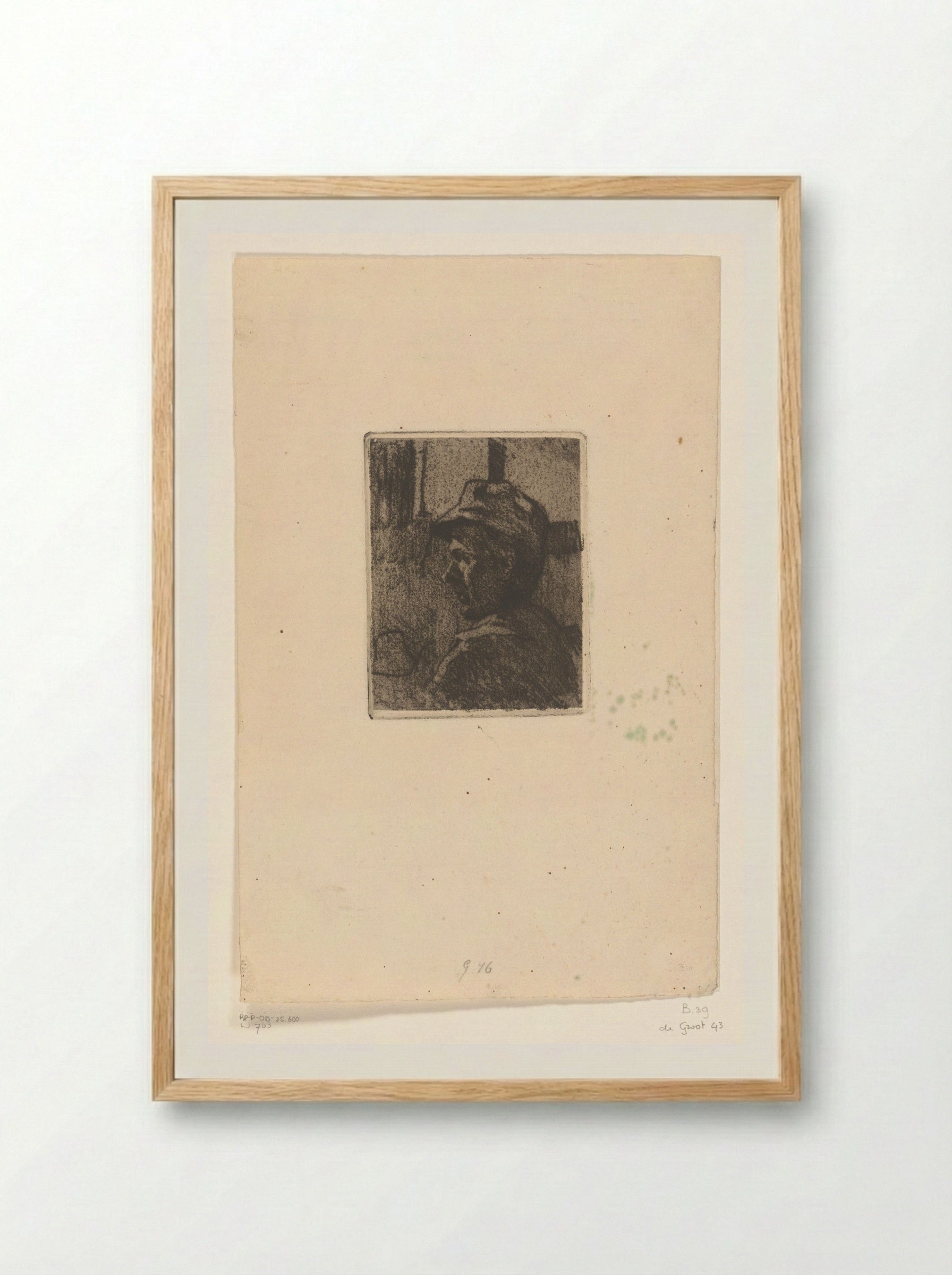 Man met pet (Man in a Cap) - Willem Witsen - Framed Print Wood