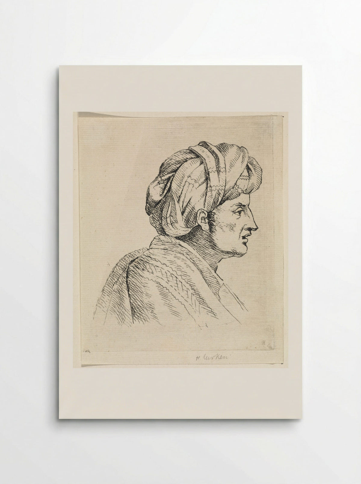 Man met tulband - Henricus Turken - Poster