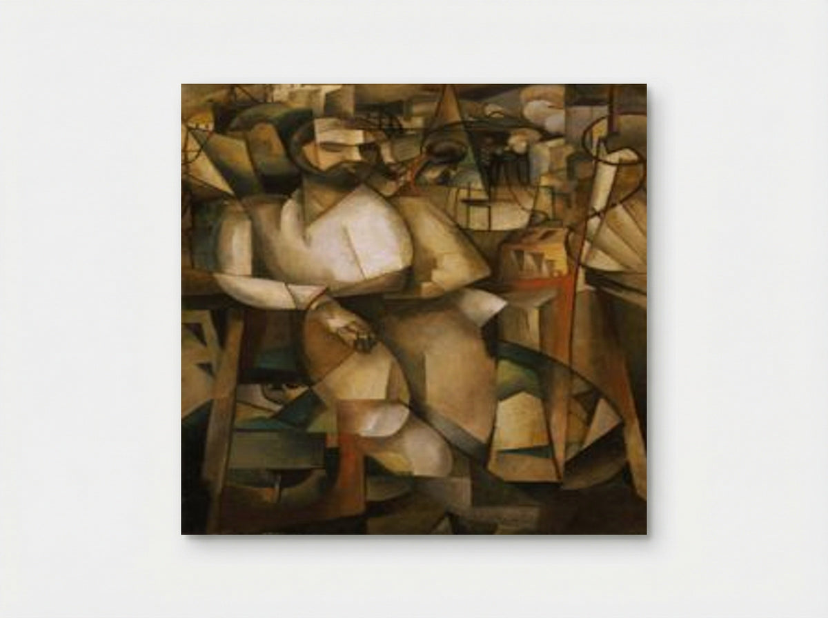 Man on a Balcony (Portrait of Dr. Théo Morinaud) - Albert Gleizes - Poster