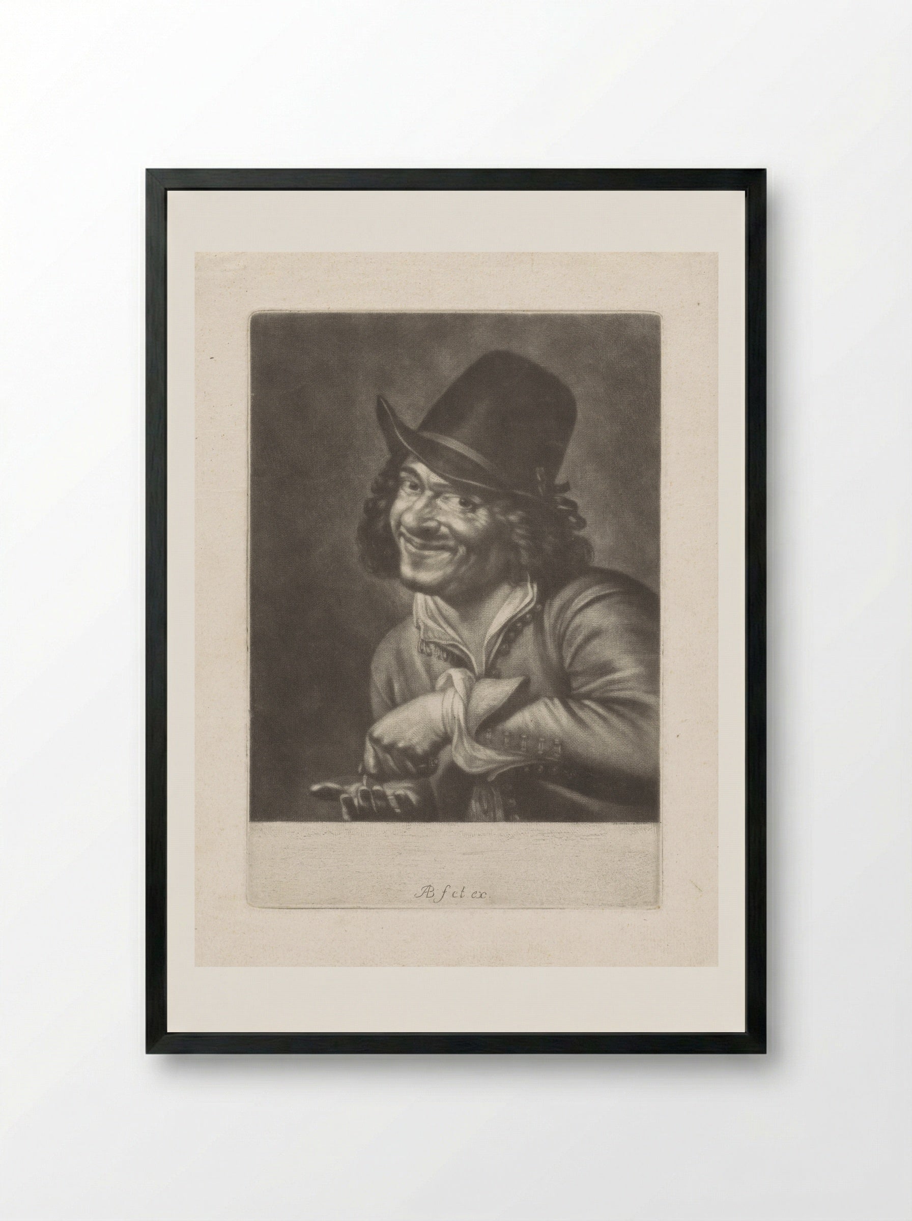 Man telt munten (het Gehoor) - Abraham Bloteling - Framed Print Black