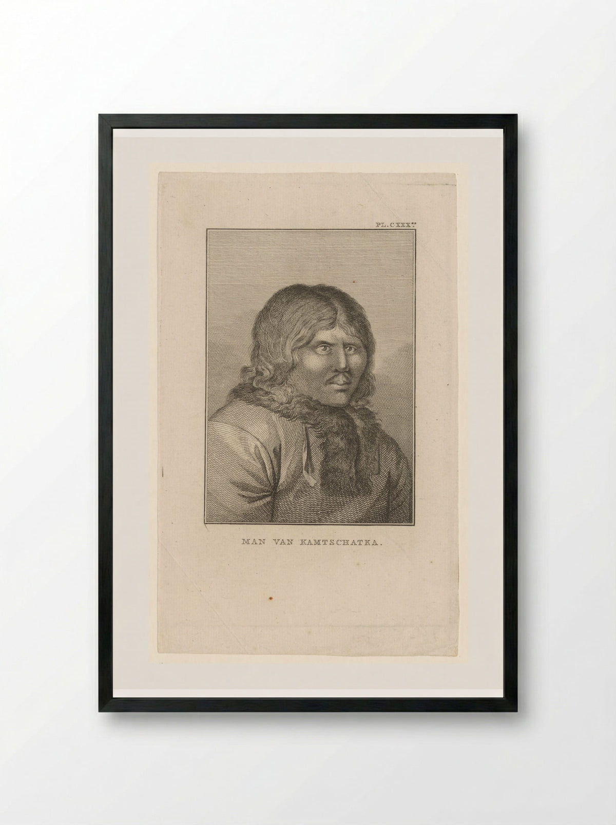 Man van Kamtschatka - Diverse Vervaardigers - Framed Print Black