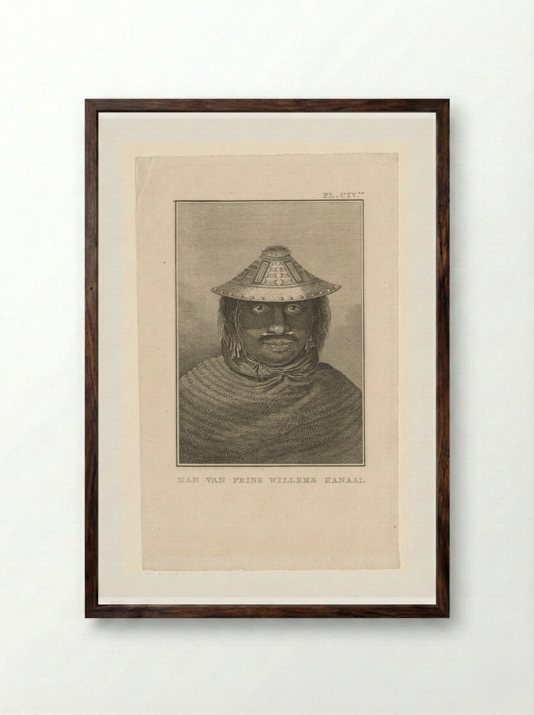 Man van Prins Willems Kanaal - Diverse Vervaardigers - Framed Print Dark Wood