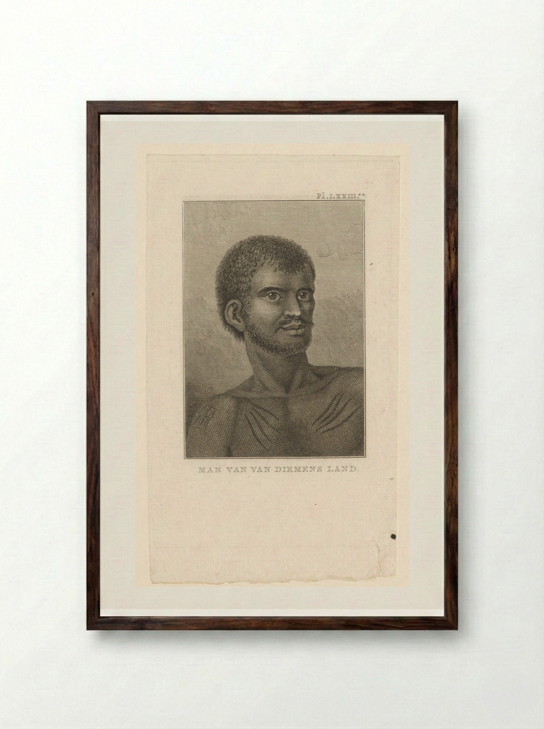 Man van Van Diemens Land - Diverse Vervaardigers - Framed Print Dark Wood