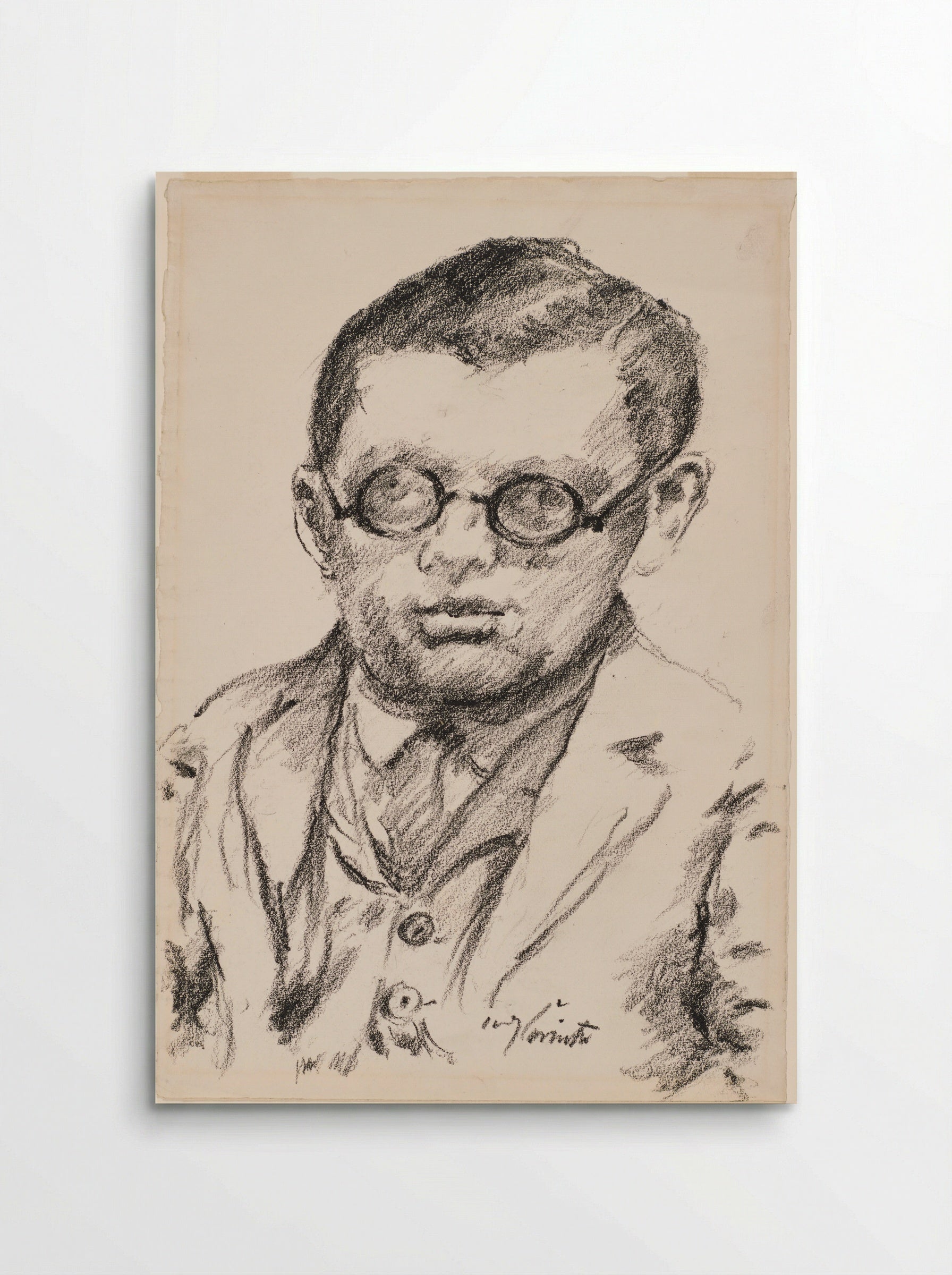 Man with Glasses (Self-Portrait) - Lovis Corinth - Poster