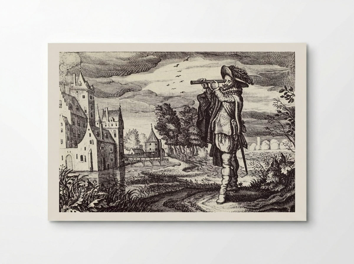 Man with Telescope - Adriaen van de Venne - Poster