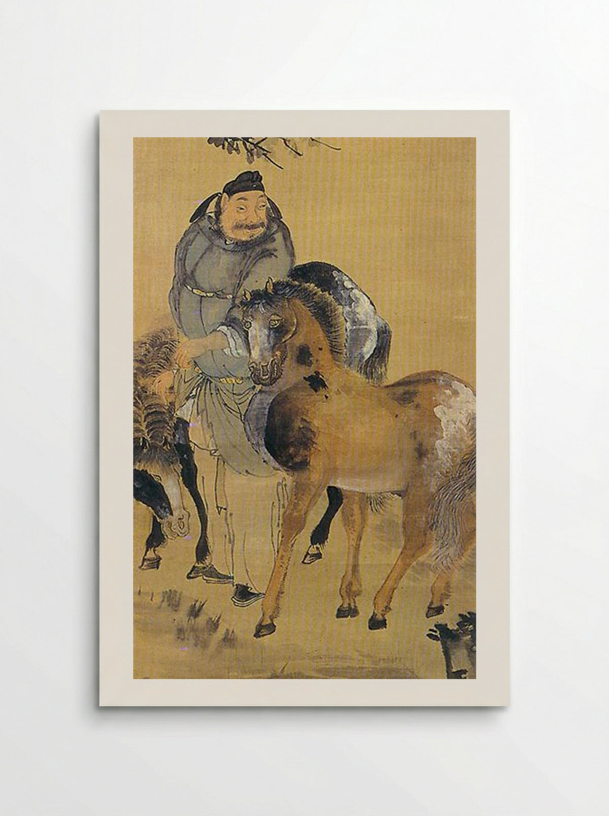 Man with Two Horses (Detail) - Owon - Poster
