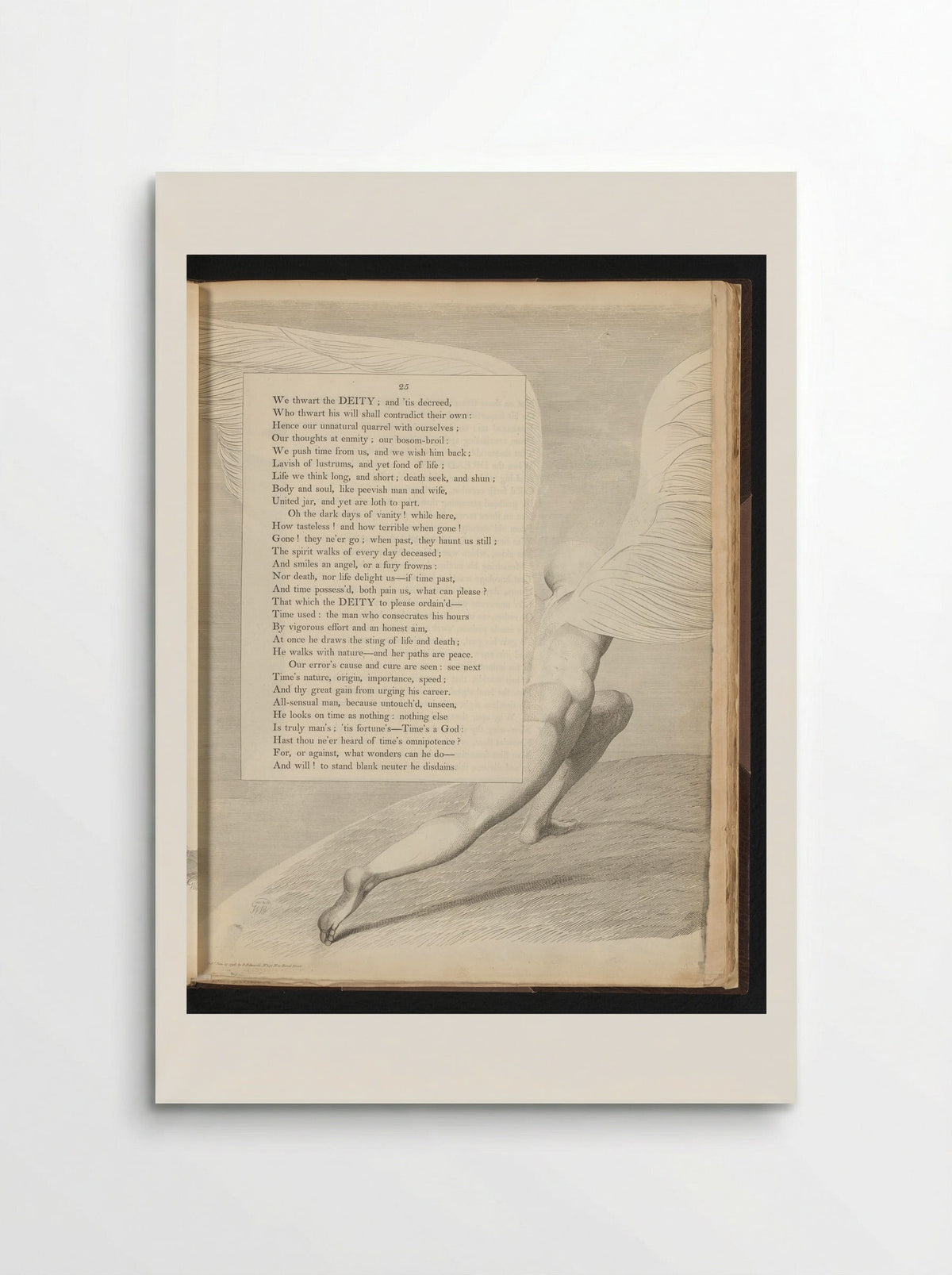 Man with Wings - William Blake - Poster