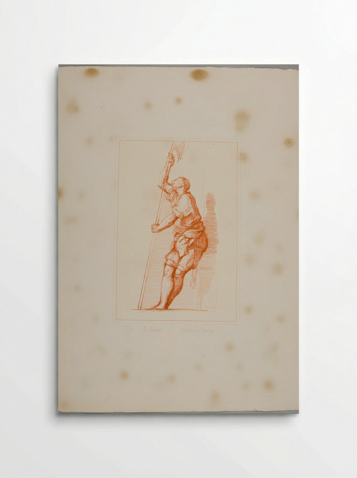 Man with a Battle-Axe - Alphonse Leroy - Poster