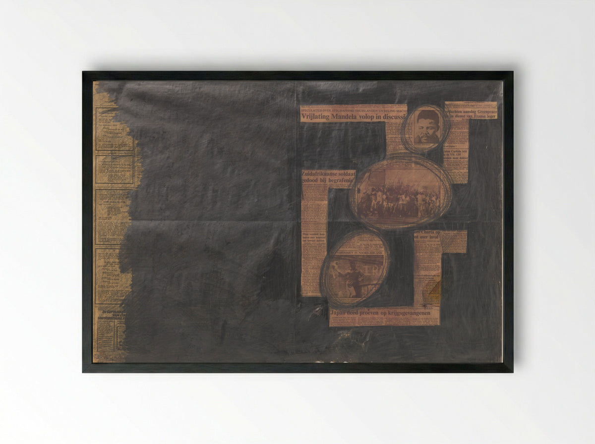 Mandela Astraal - Kees de Goede - Framed Print Black