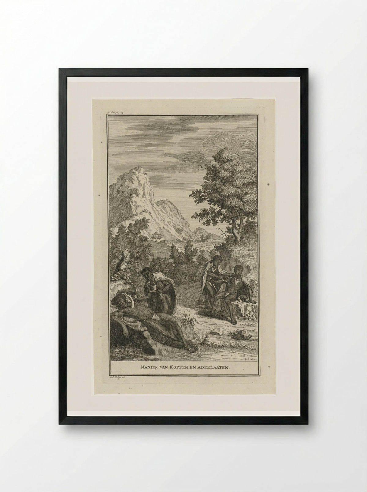 Manier van Koppen en Aderlaaten - Jan Caspar Philips - Framed Print Black
